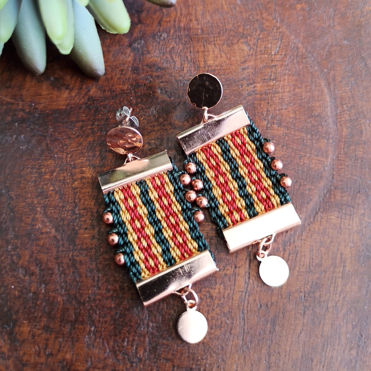 Aros Canelo copper/Canelo copper earrings image 5