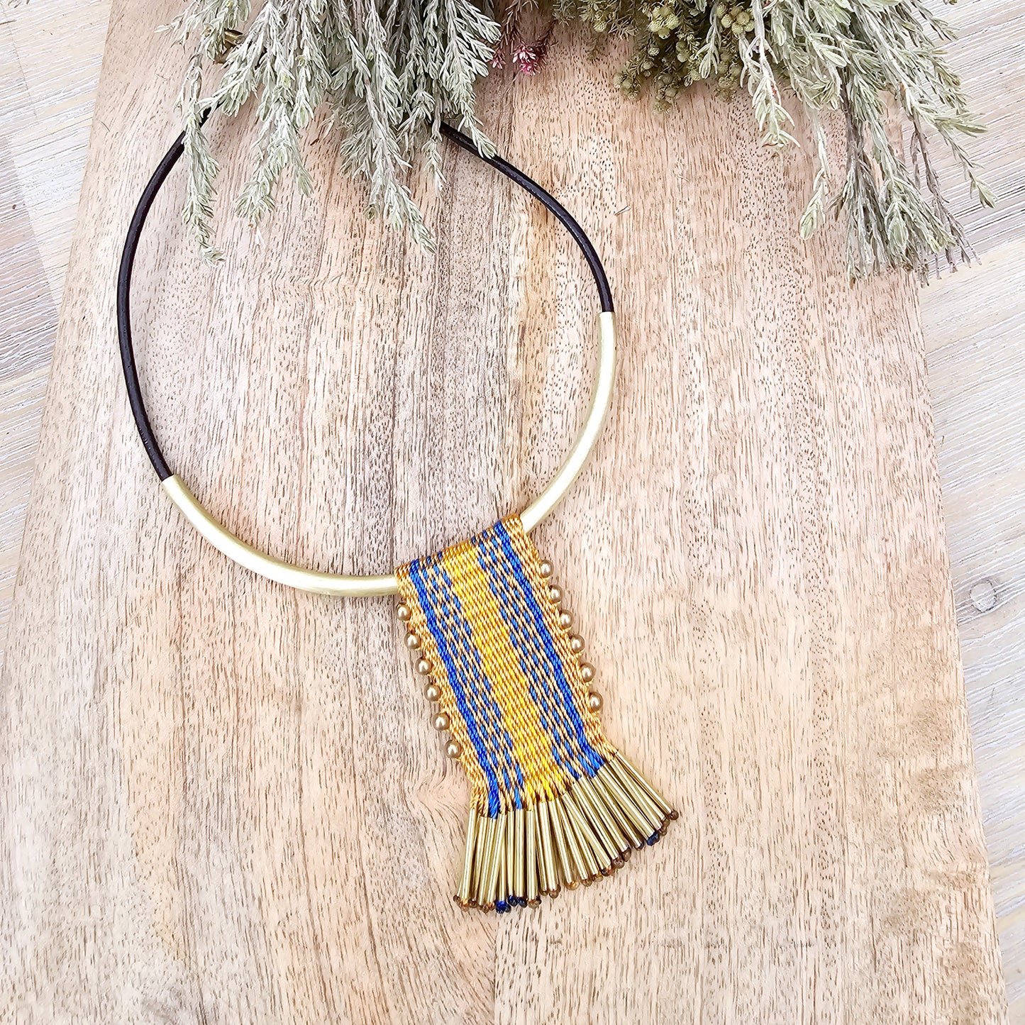 Collar tassel Bronce /Bronze tassel necklace image 8