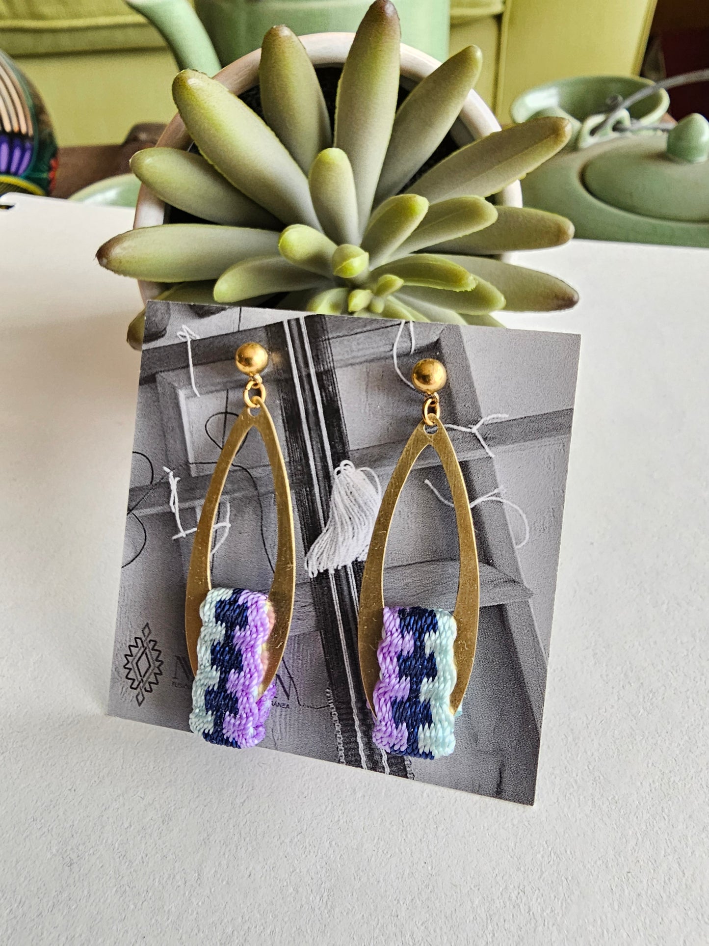 Aros gota larga/ long drop earrings image 8