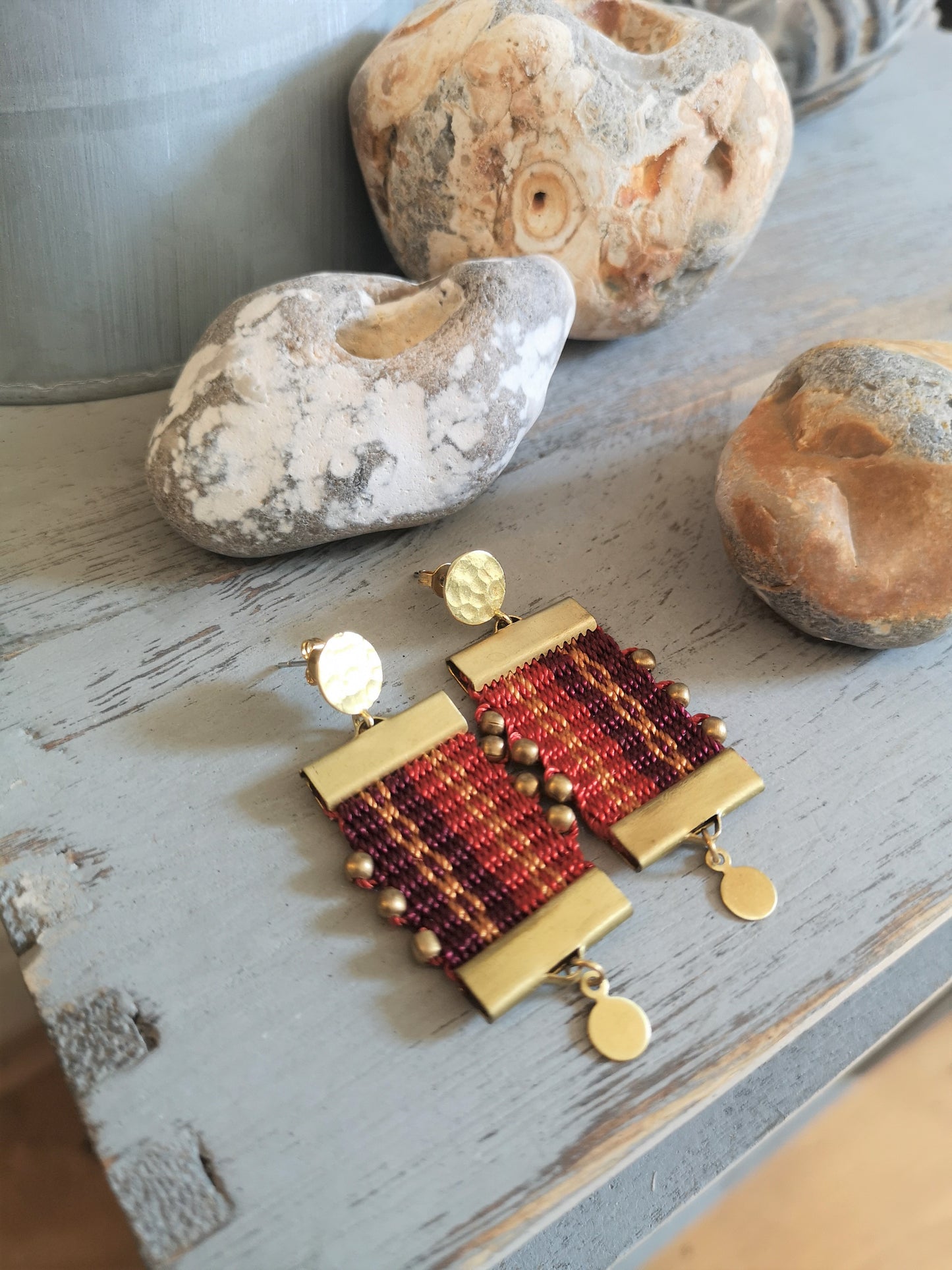 Aros Canelo Brass /Canelo Brass  earrings image 6