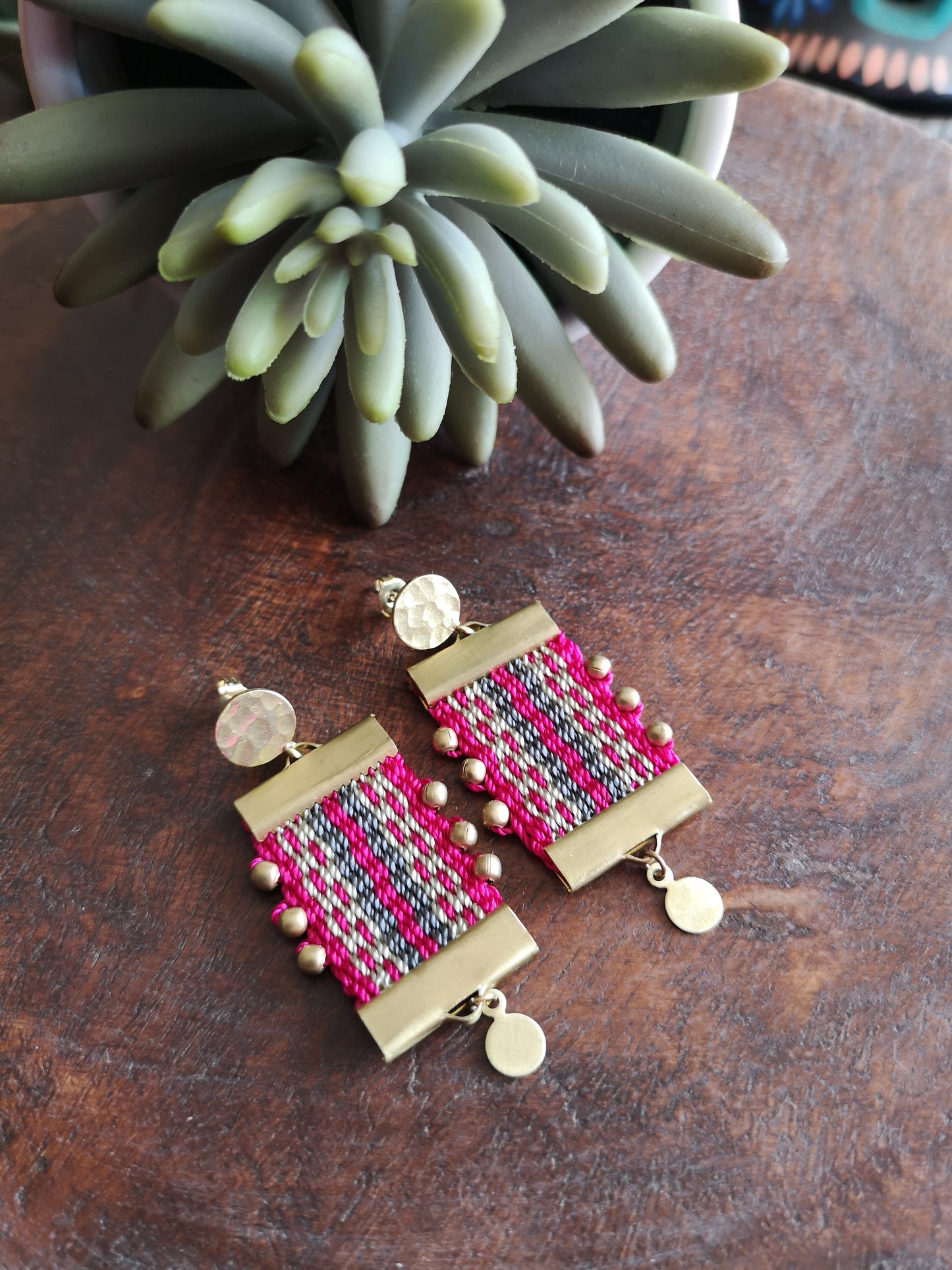 Aros Canelo Brass /Canelo Brass  earrings image 9