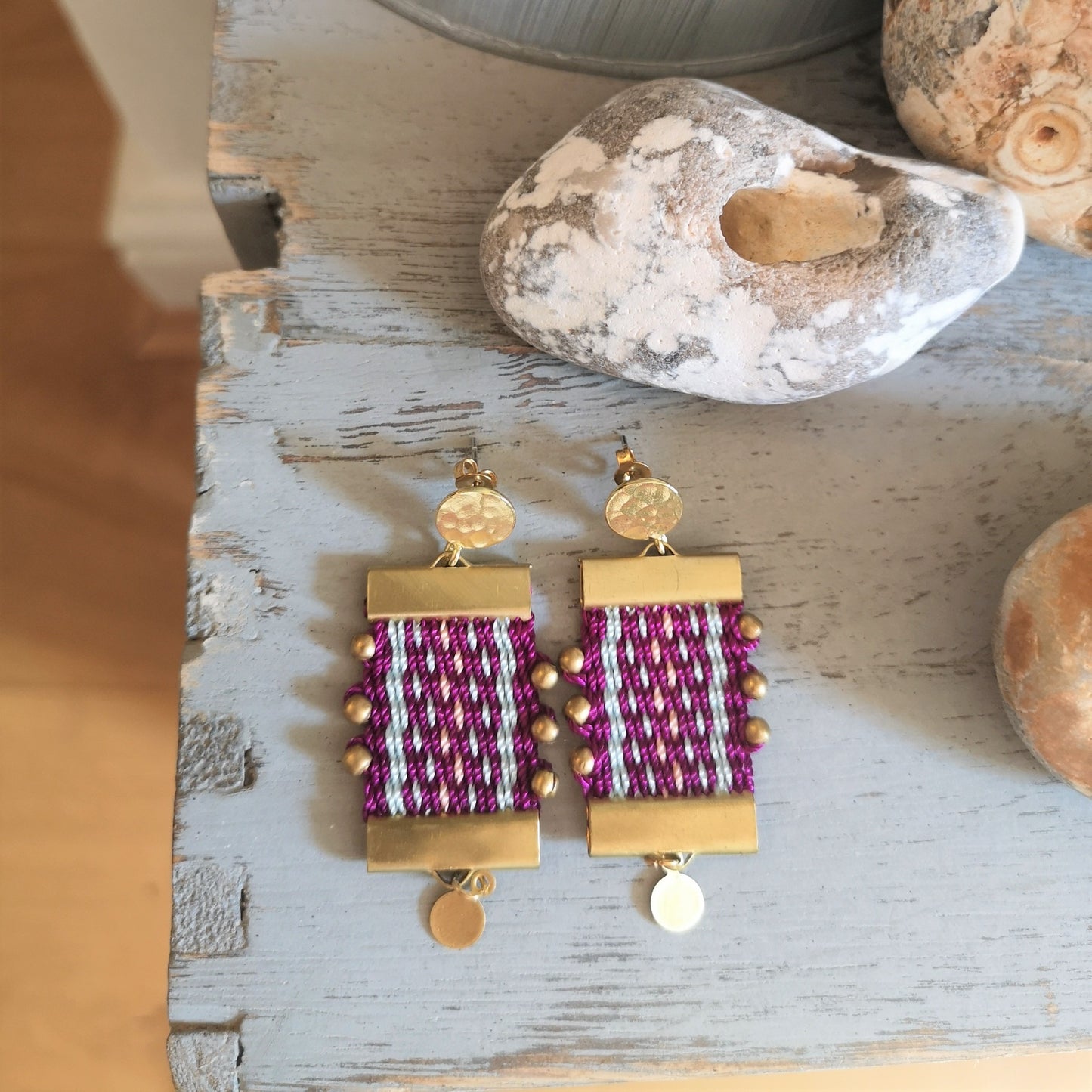 Aros Canelo Brass /Canelo Brass  earrings image 4