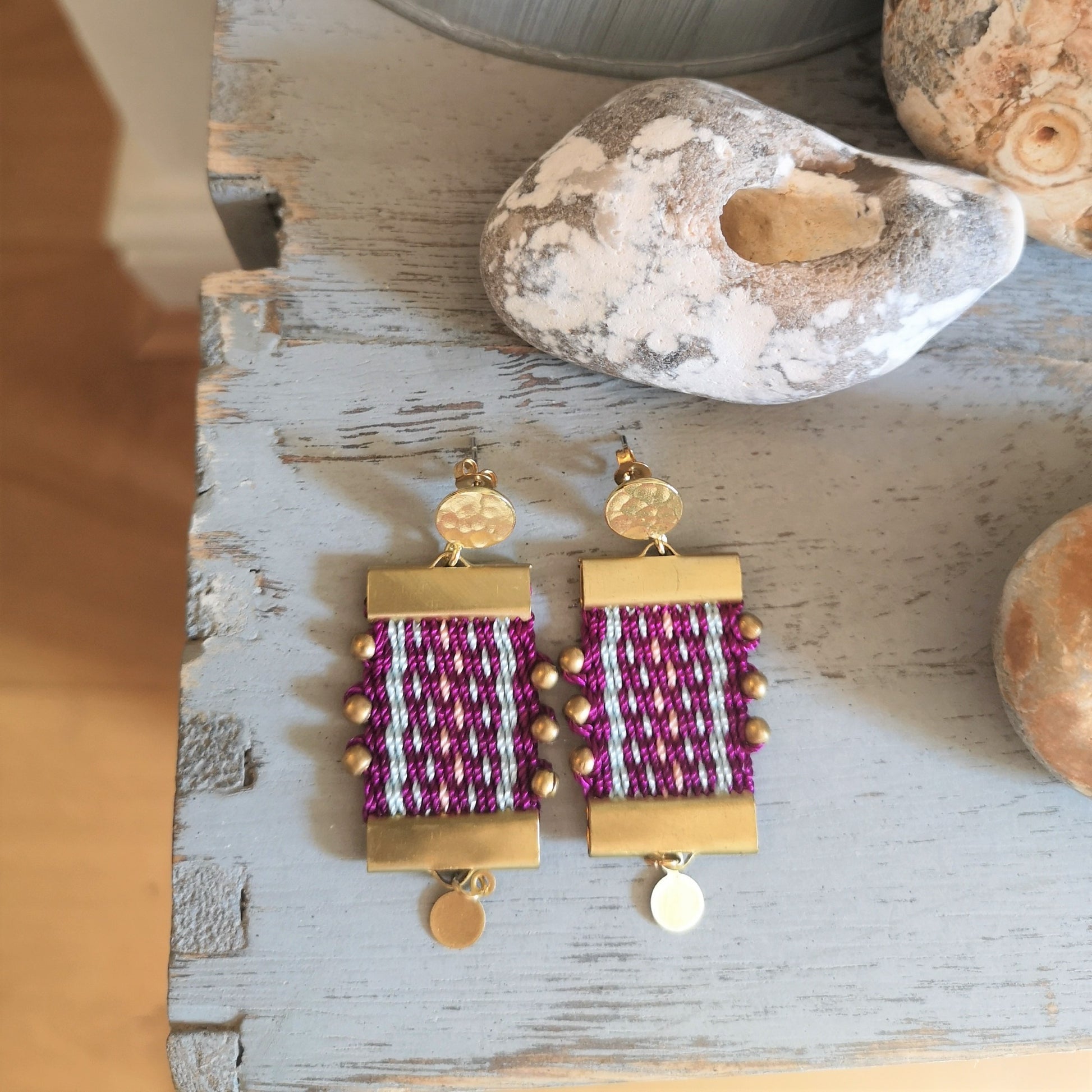 Aros Canelo Brass /Canelo Brass  earrings image 4