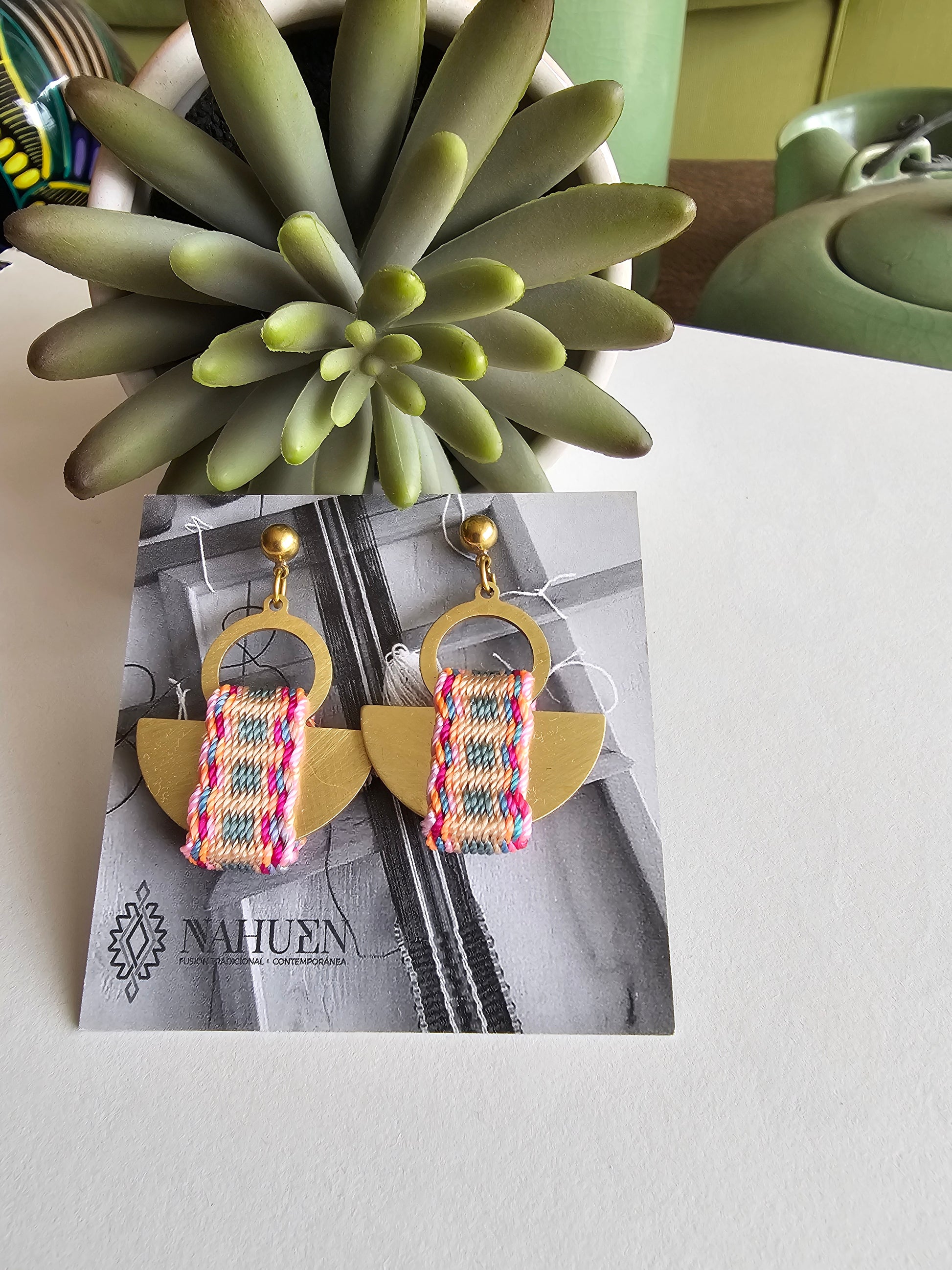 Aros media luna / half moon earrings image 1