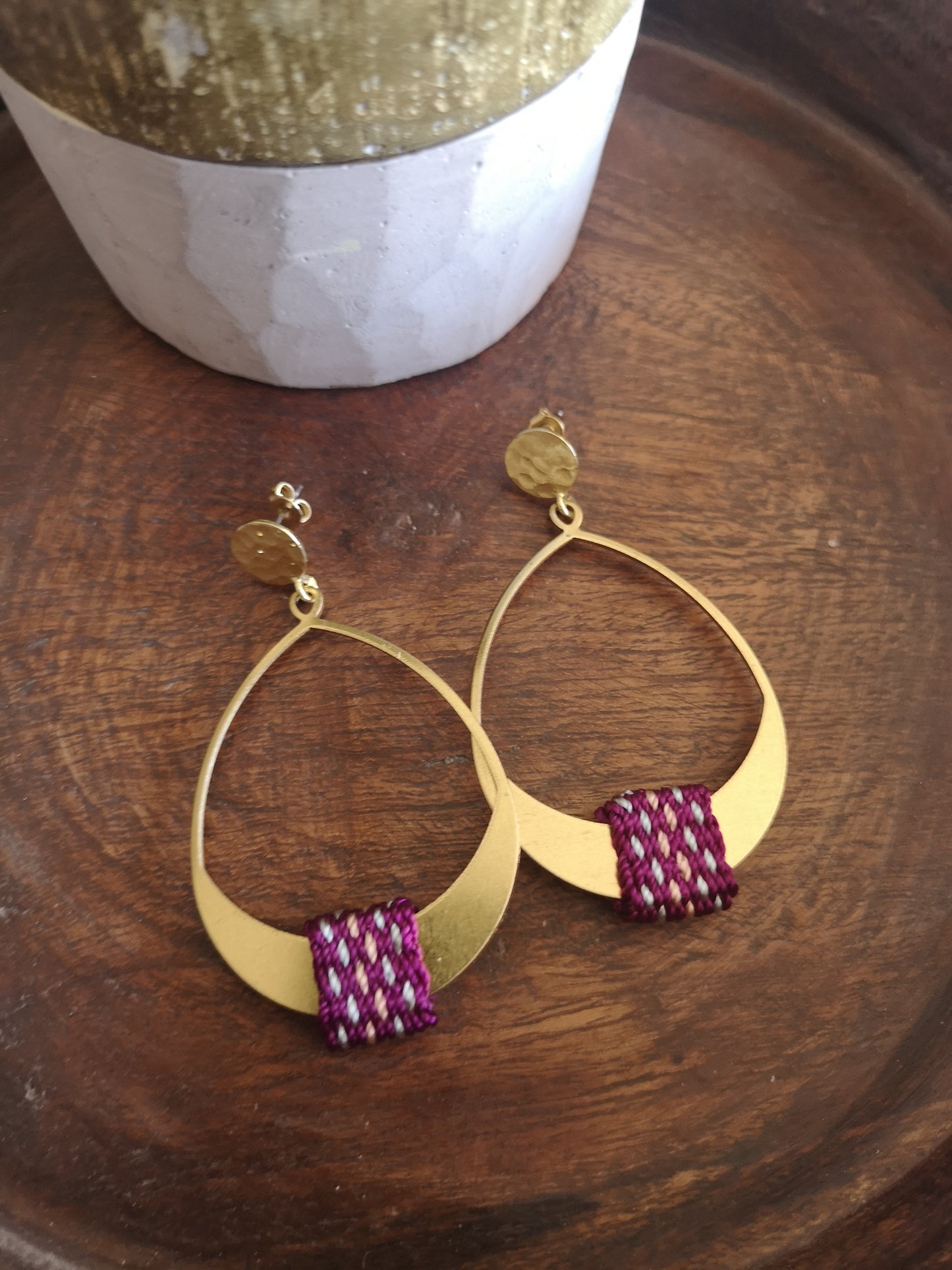 Aros Mañio coleccion nuestra tierra /  Mañio earrings image 2