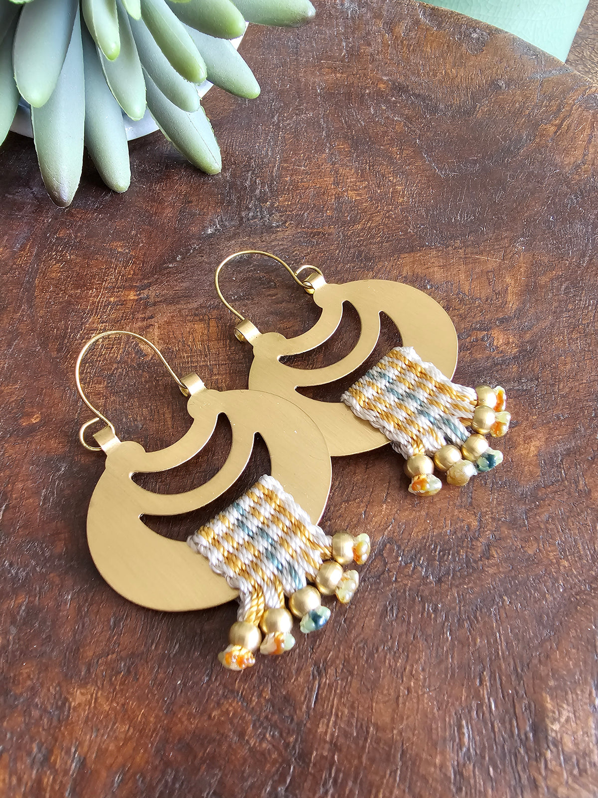Aros Maiten /Maiten earrings - Tormenta crudo