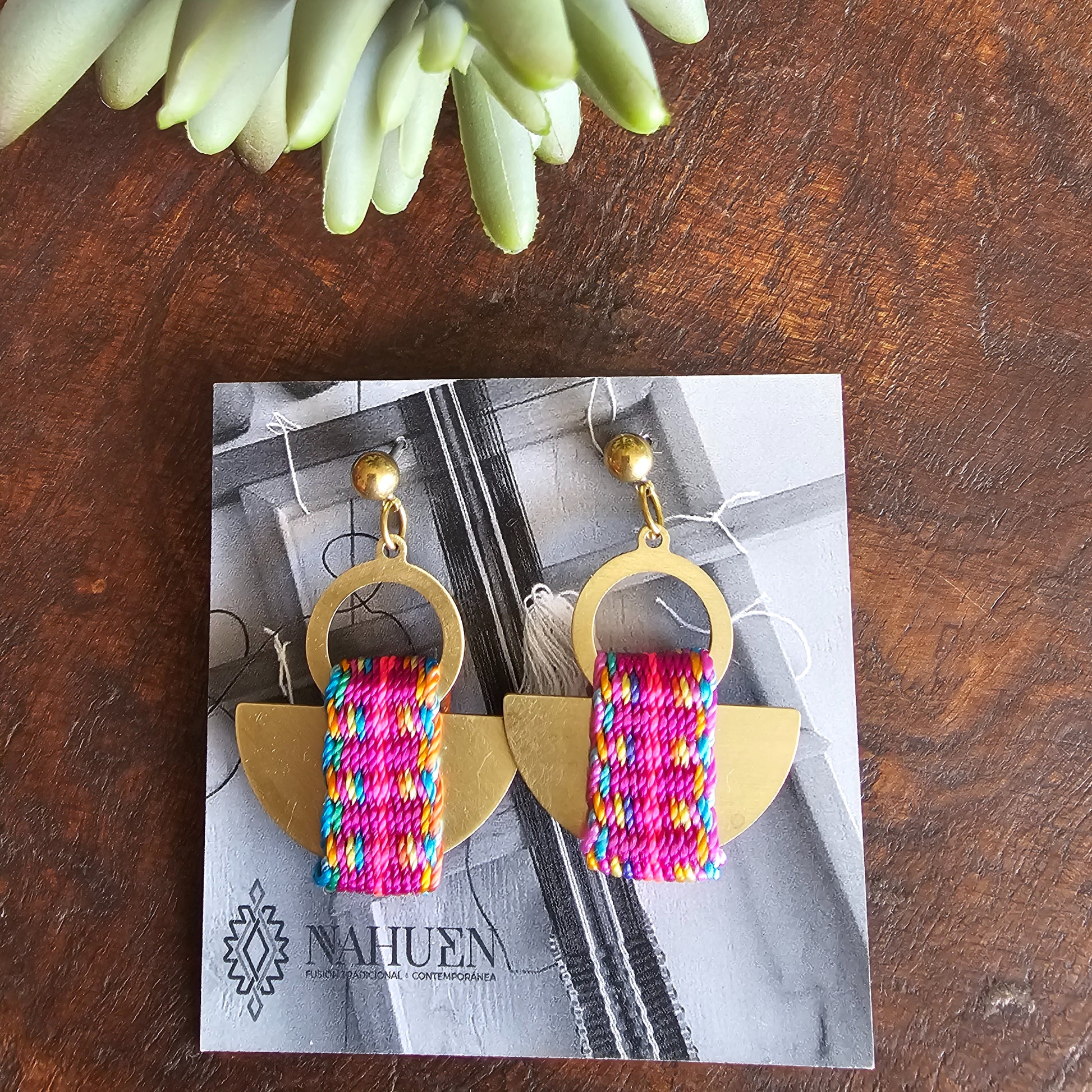 Aros media luna / half moon earrings image 5