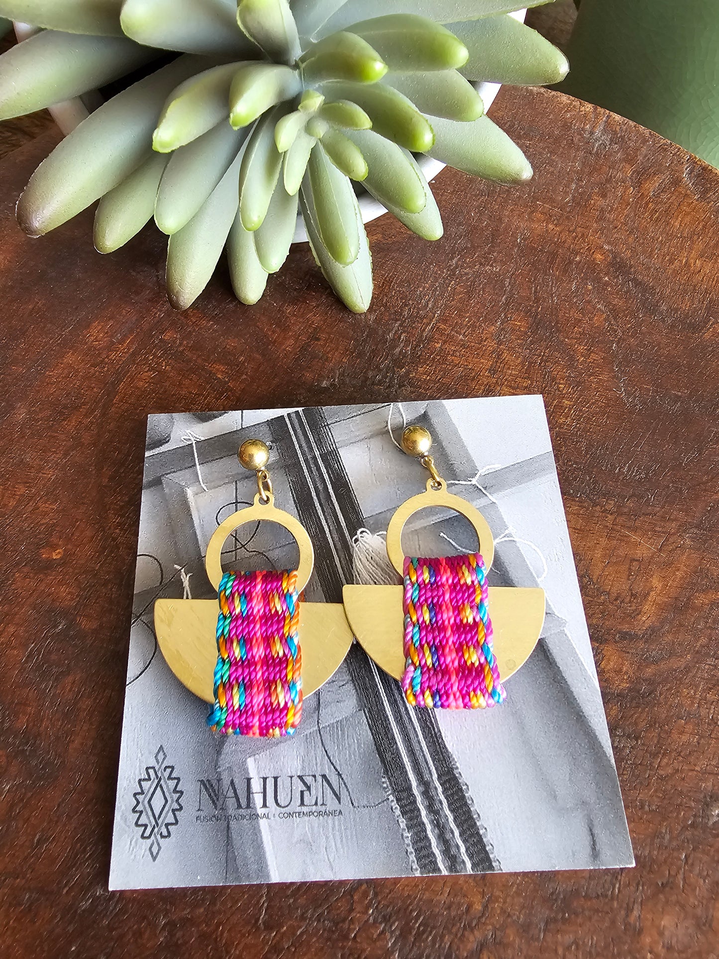 Aros media luna / half moon earrings image 3