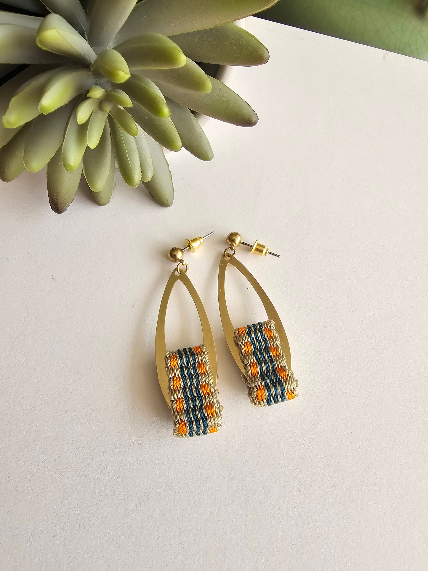 Aros gota larga/ long drop earrings image 14