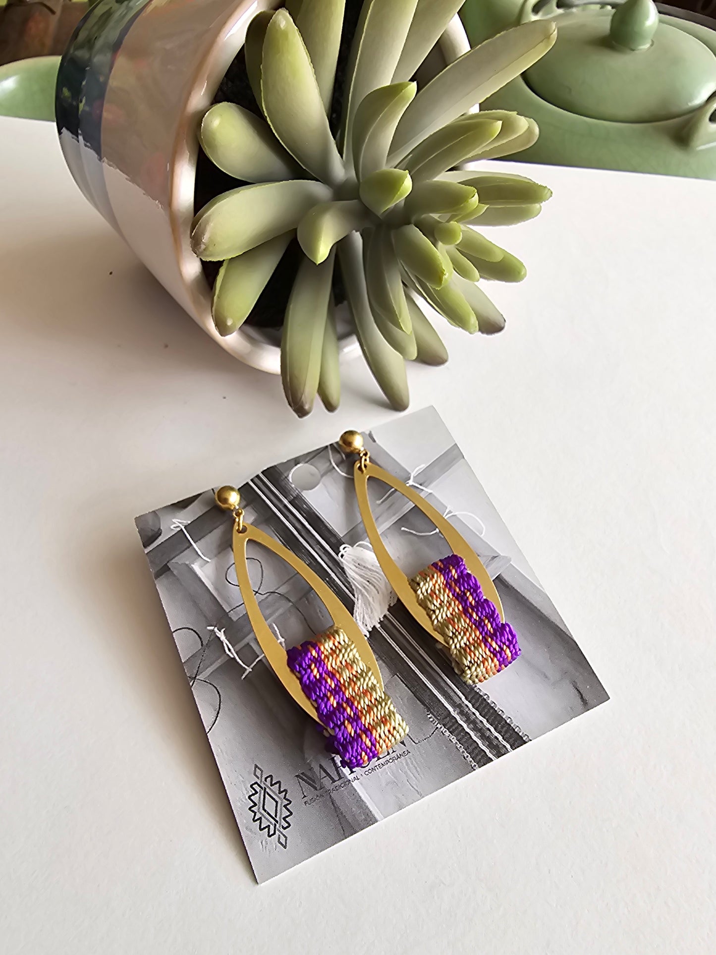 Aros gota larga/ long drop earrings image 9