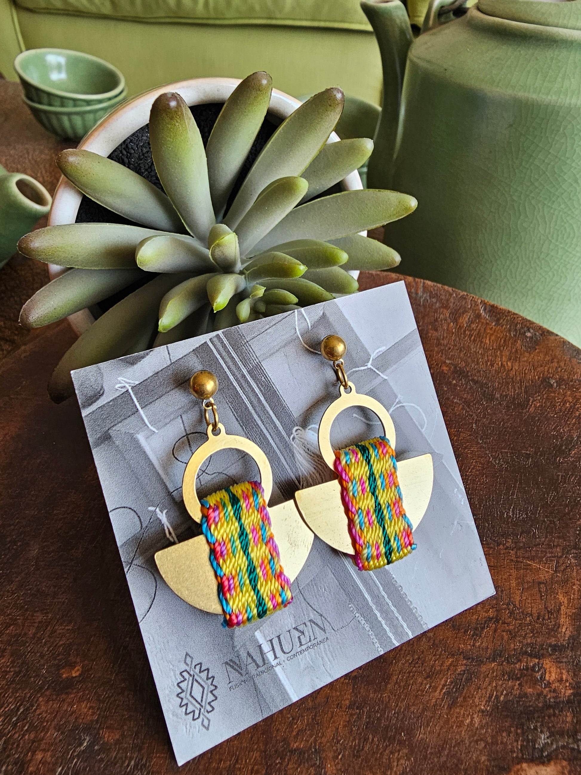 Aros media luna / half moon earrings image 6