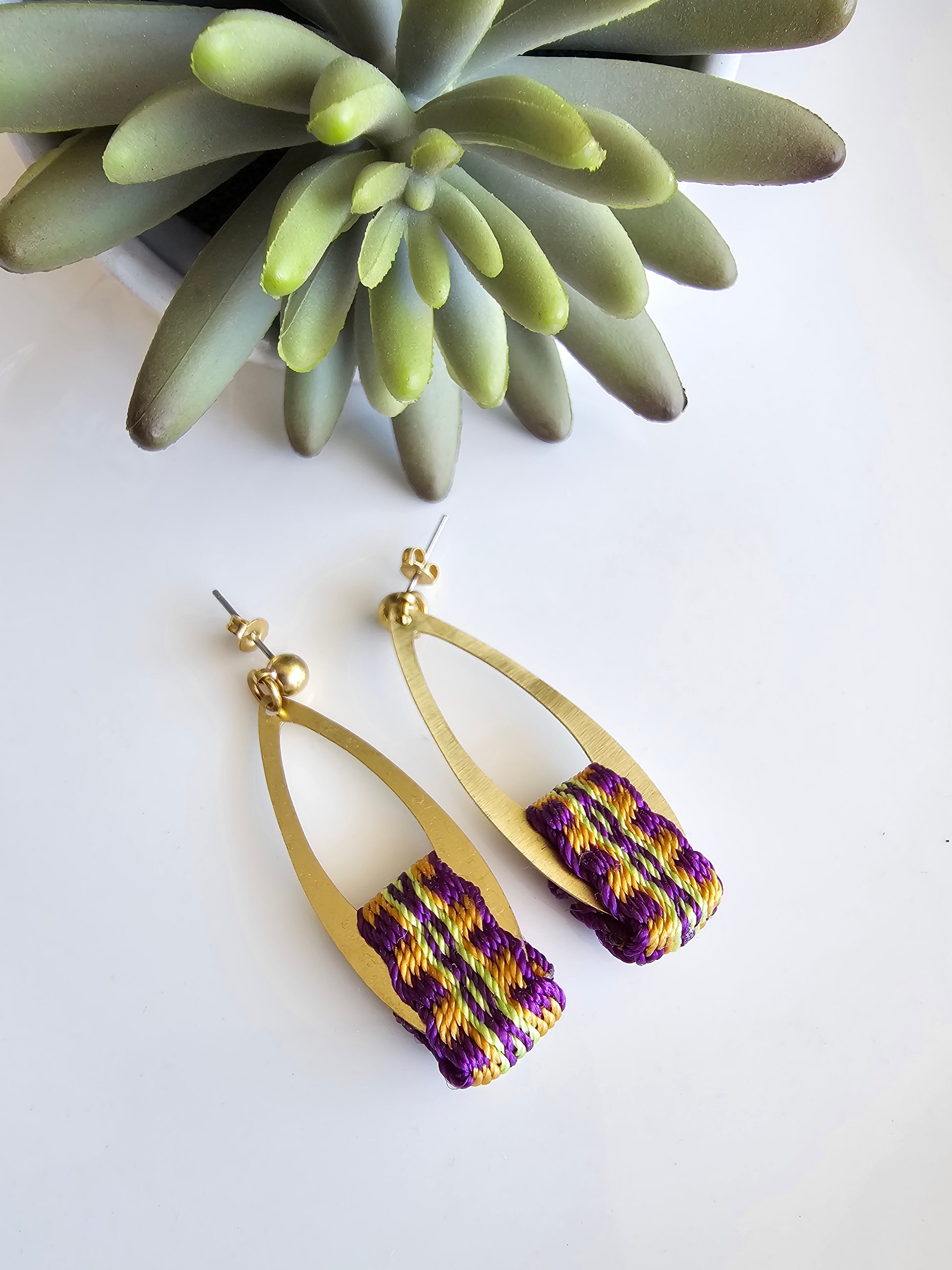 Aros gota larga/ long drop earrings image 5