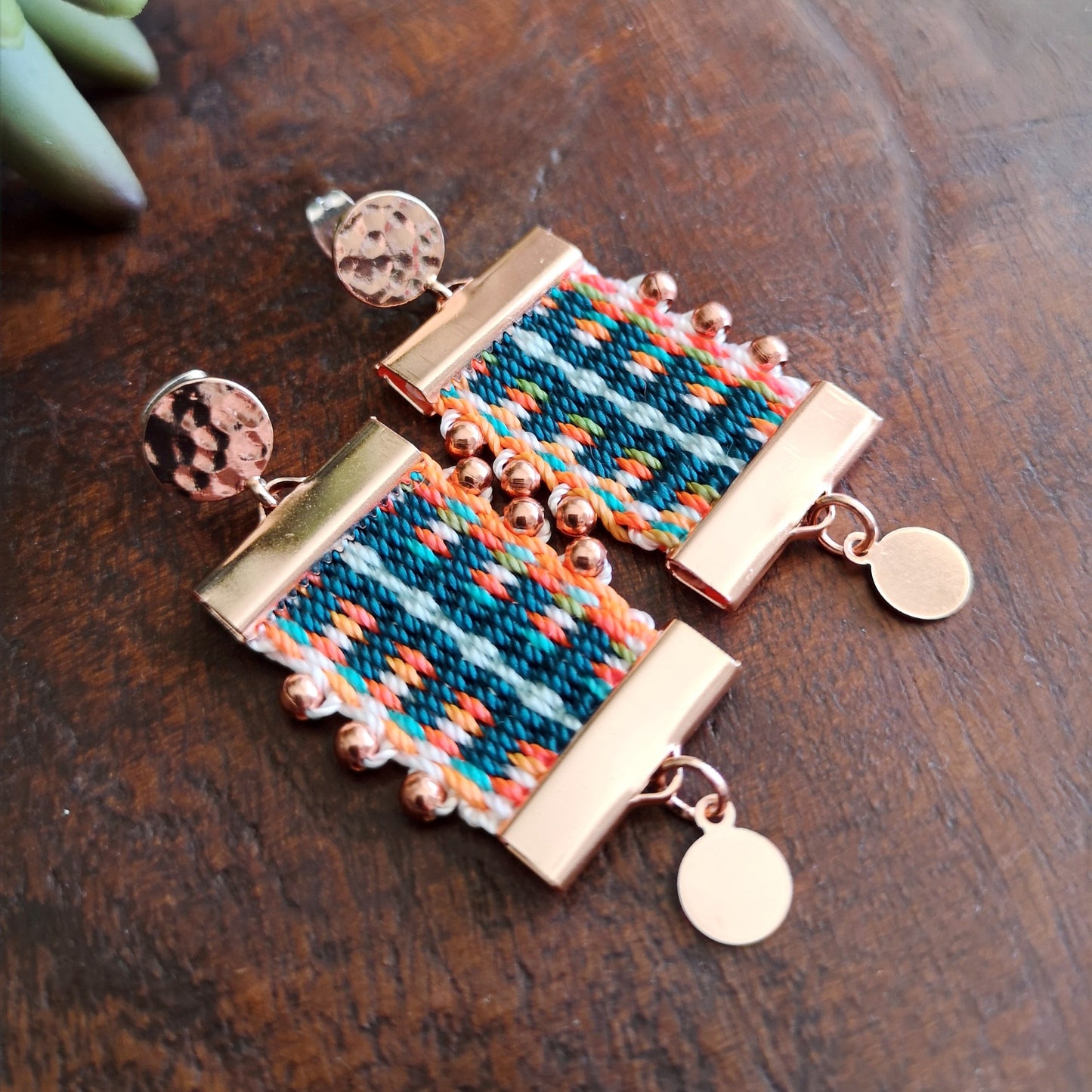 Aros Canelo copper/Canelo copper earrings image 0