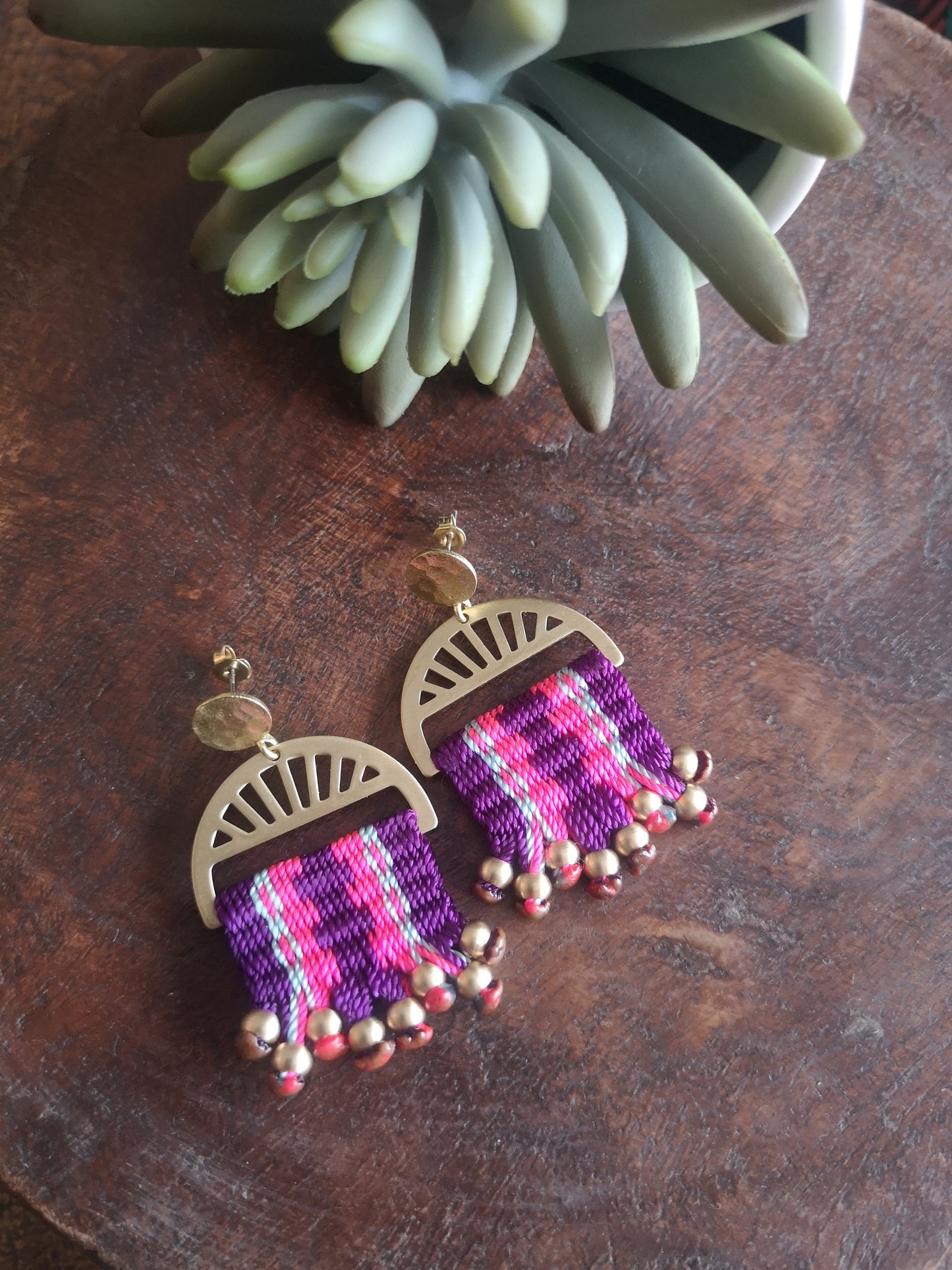 Maxi luna Quillay /  Quillay  Maxi  moon earring image 1