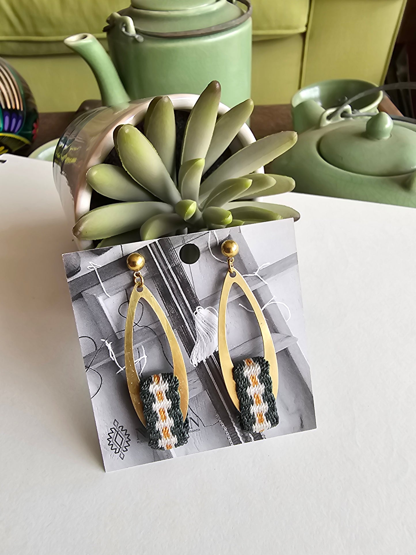 Aros gota larga/ long drop earrings image 12