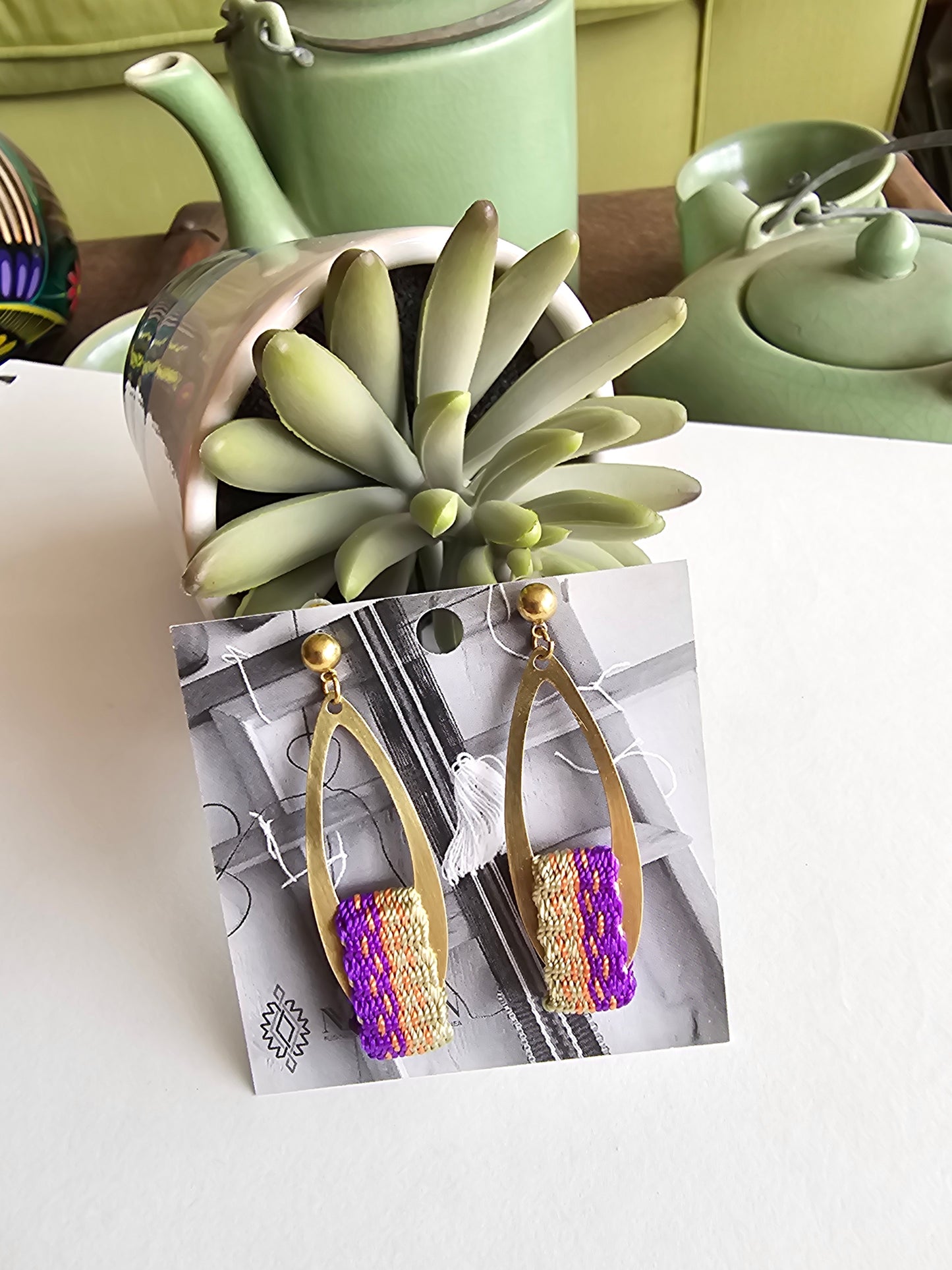 Aros gota larga/ long drop earrings image 10