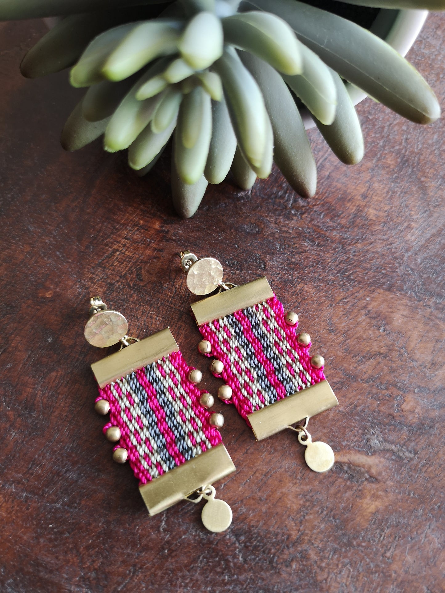 Aros Canelo Brass /Canelo Brass  earrings image 8