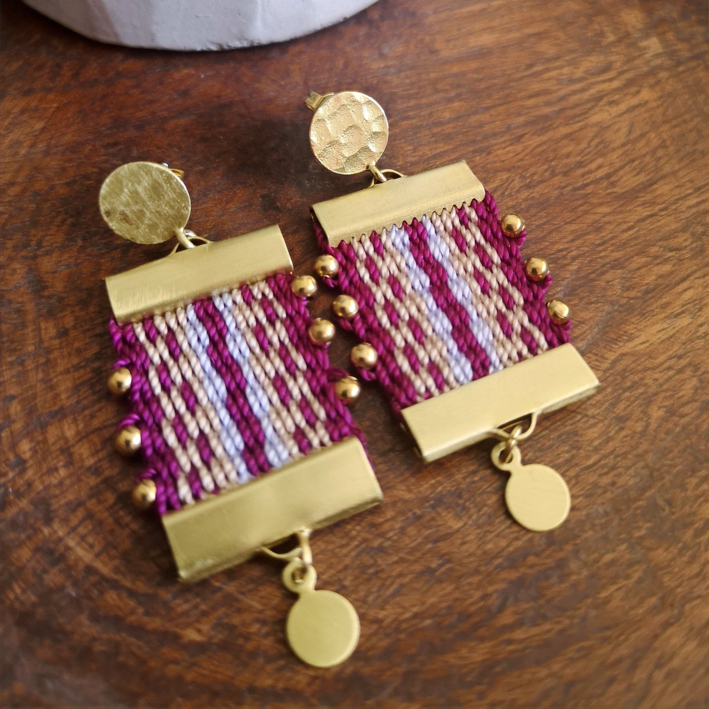 Aros Canelo Brass /Canelo Brass  earrings image 0