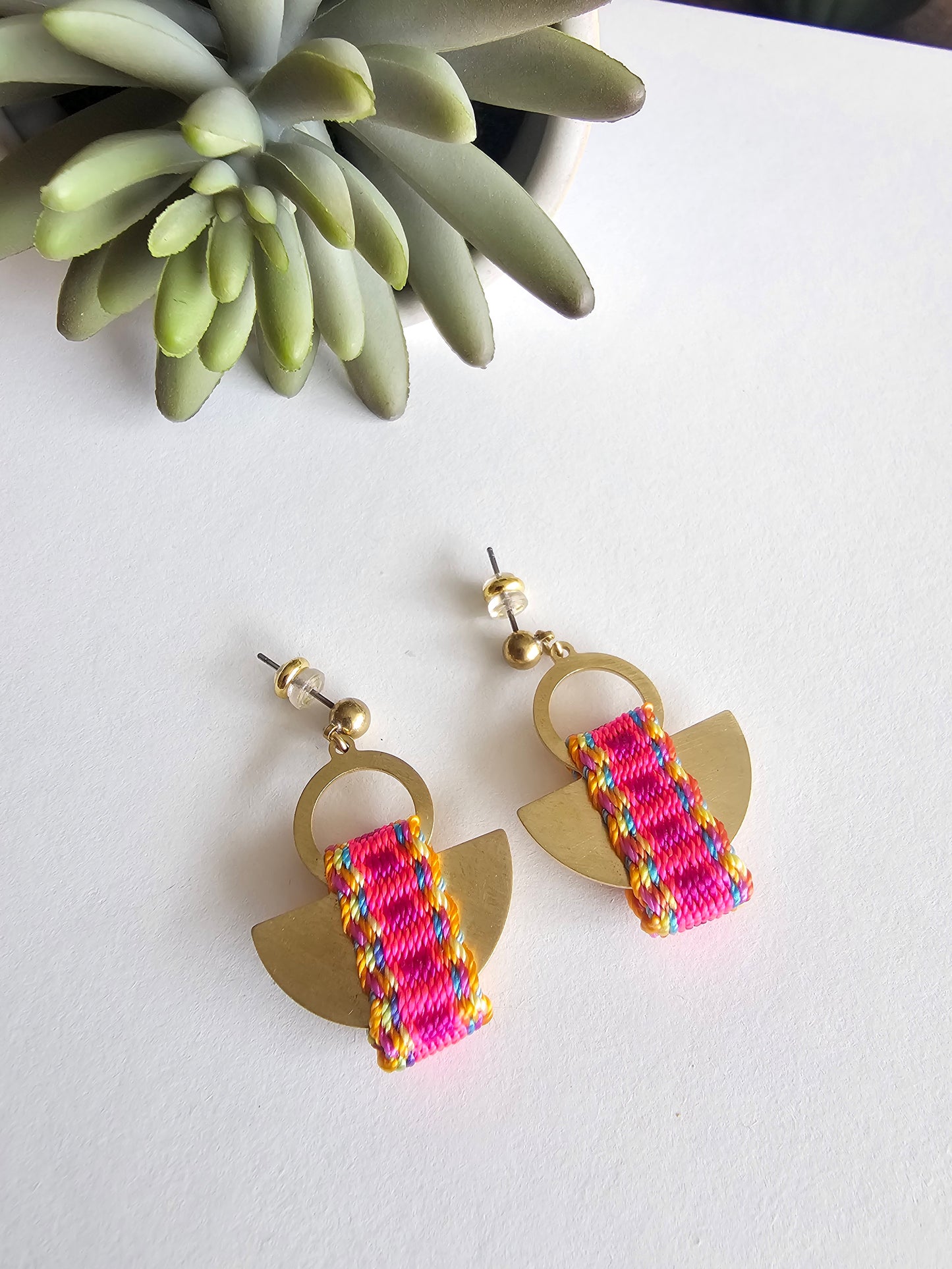 Aros Media Luna / half moon earrings