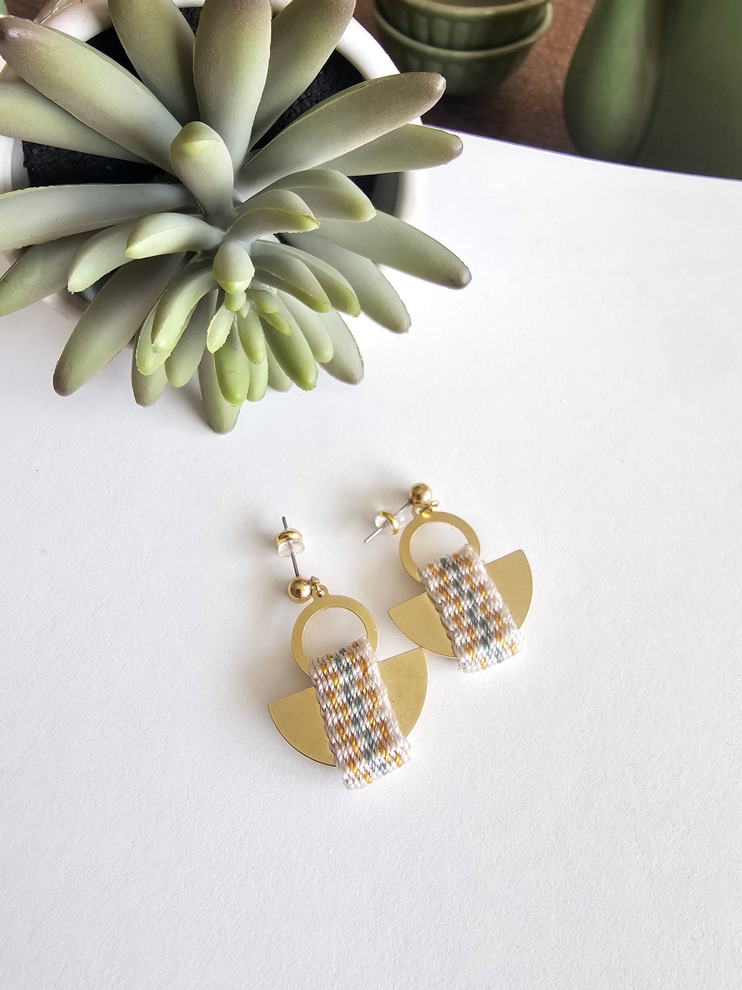 Aros Media Luna / half moon earrings