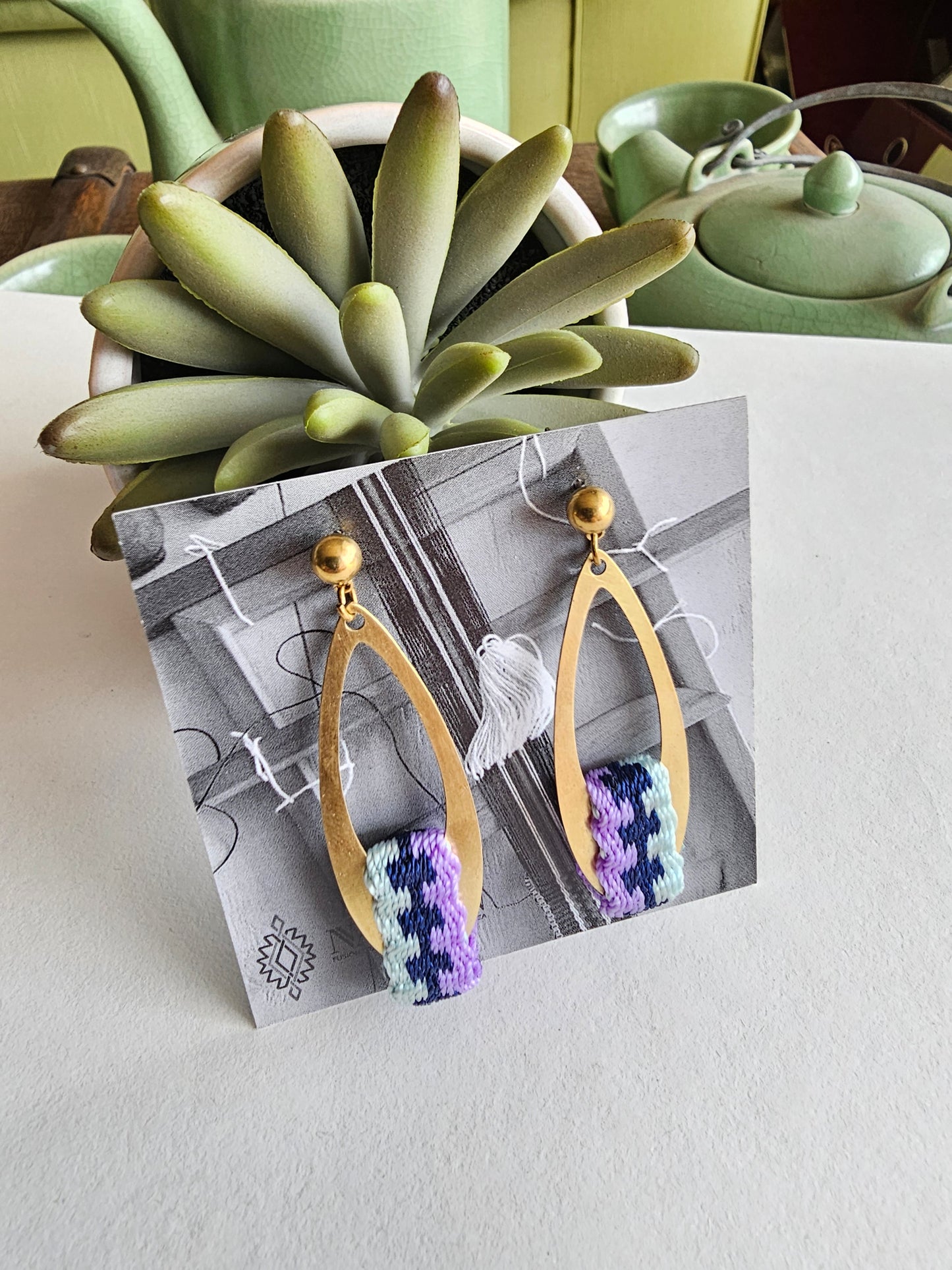 Aros gota larga/ long drop earrings image 7