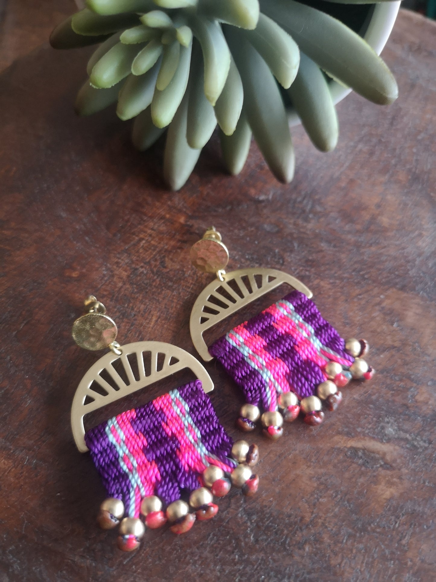 Maxi luna Quillay /  Quillay  Maxi  moon earring image 2