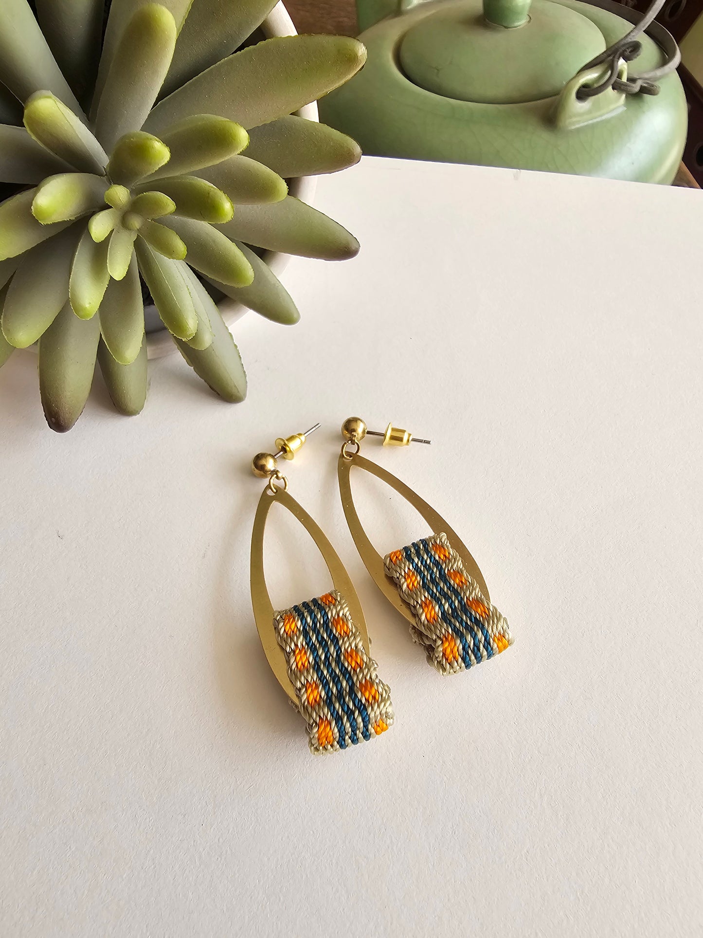 Aros gota larga/ long drop earrings image 13