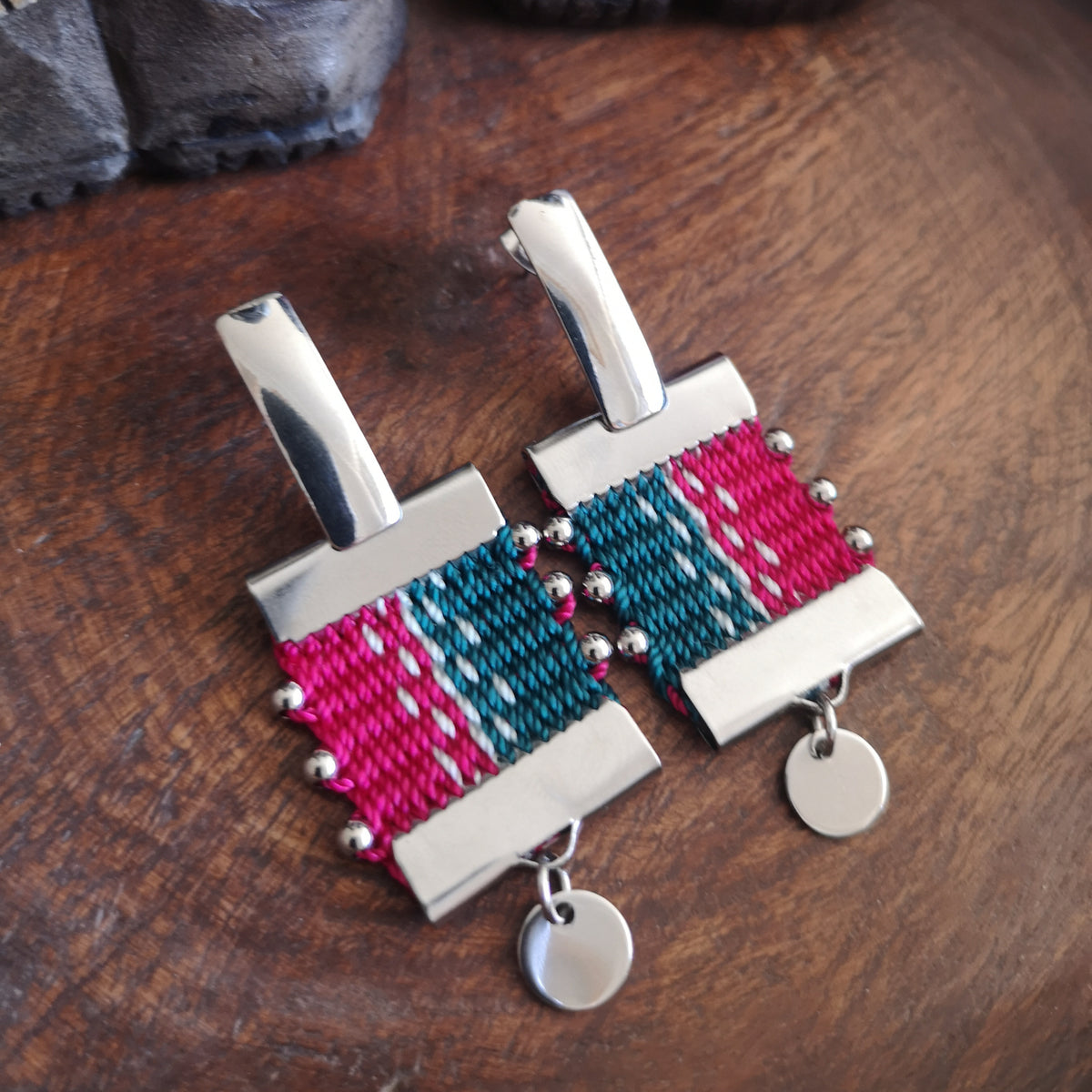 Aros canelo / canelo earrings - Arena Petroleo