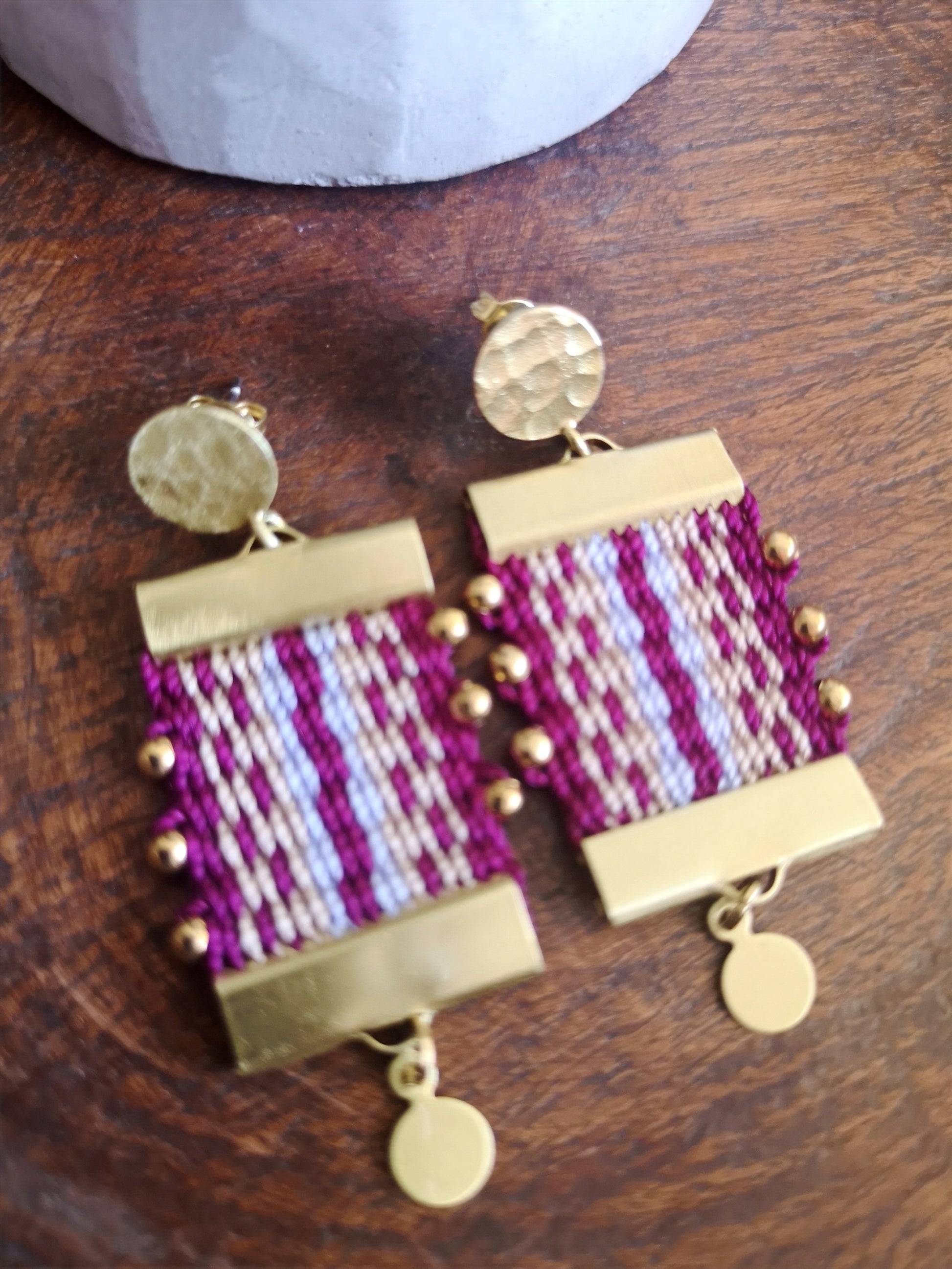 Aros Canelo Brass /Canelo Brass  earrings image 1