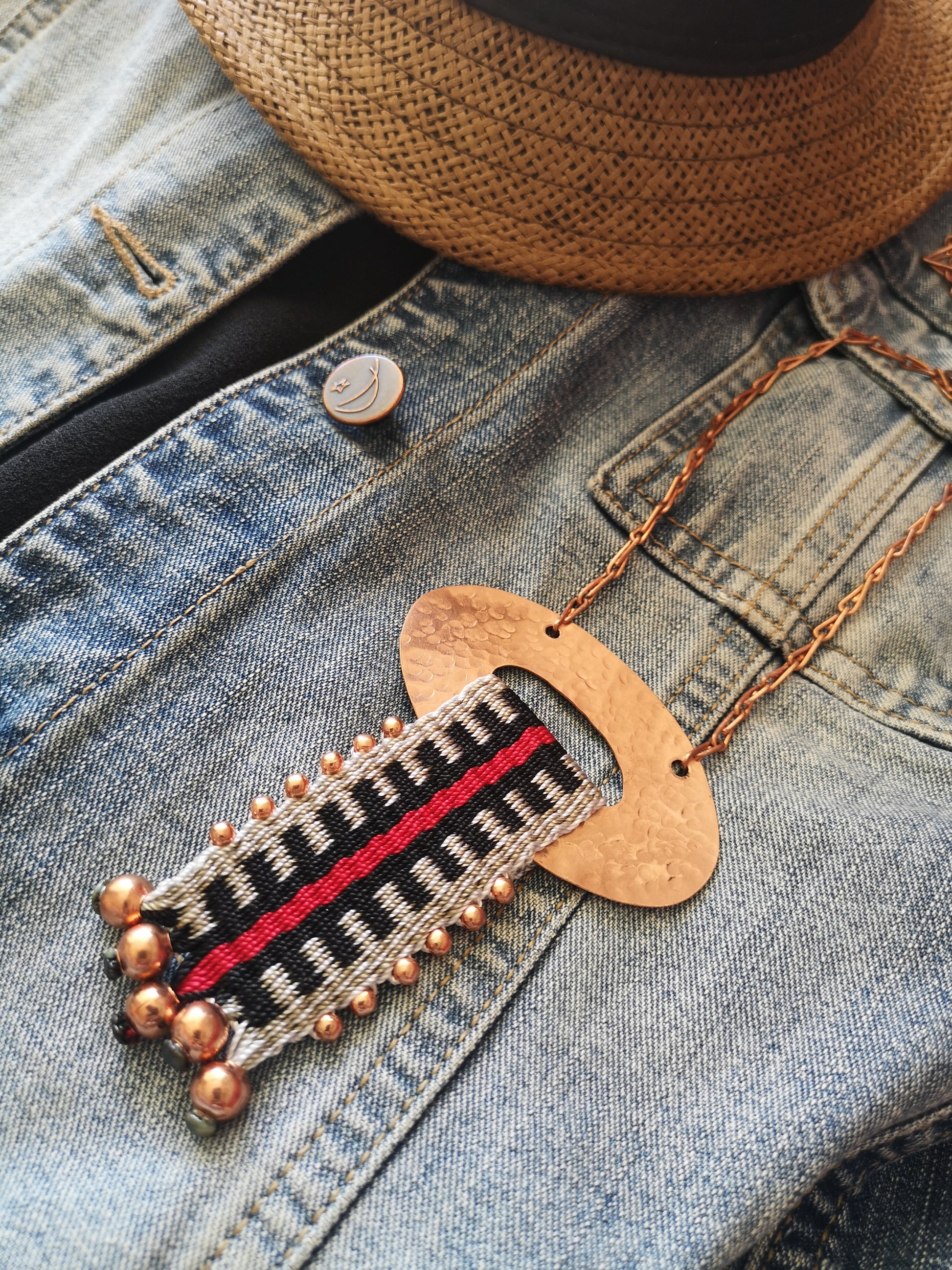 Collar cobre Lonquimay / Lonquimay copper  necklace image 1