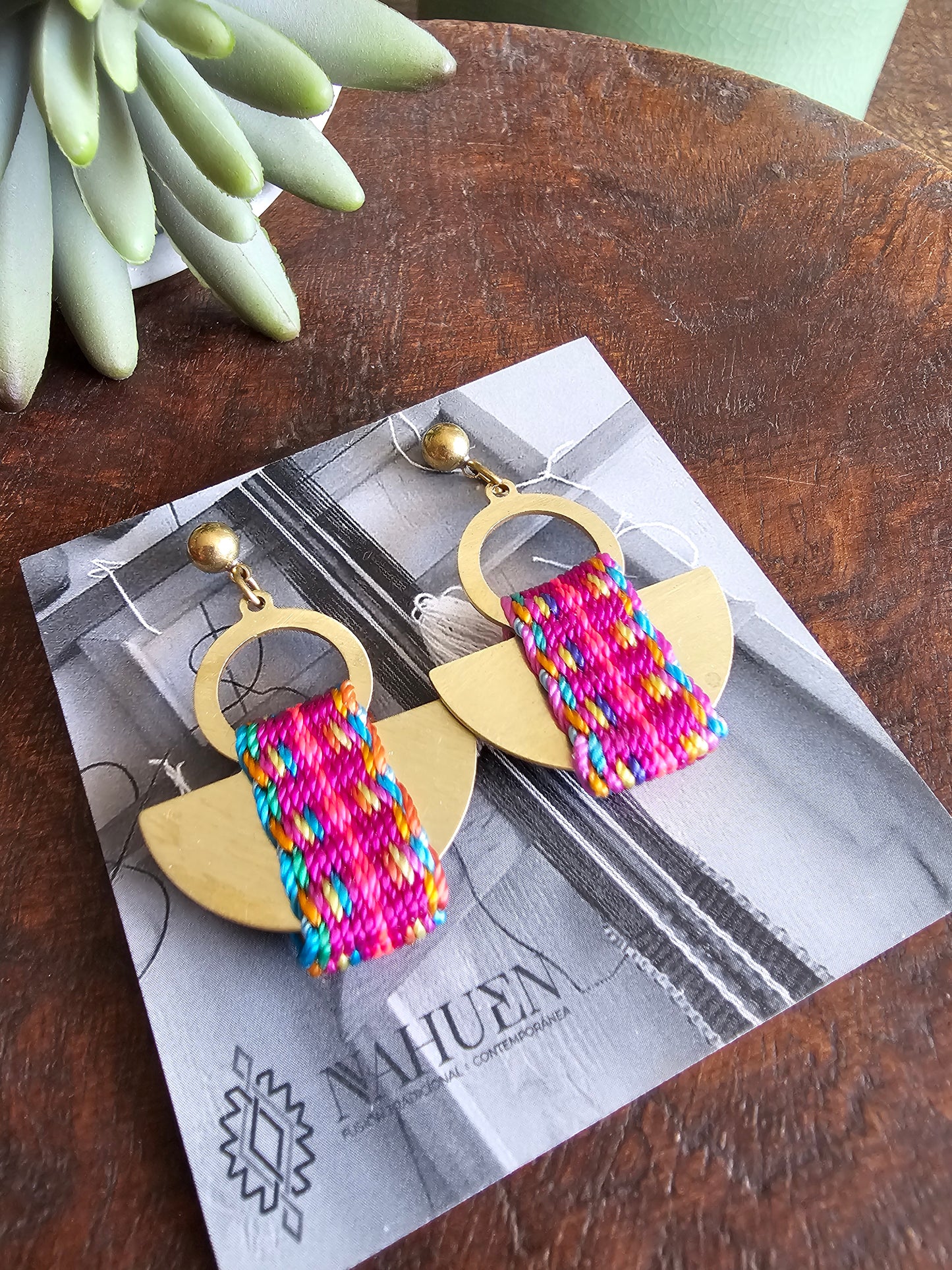 Aros media luna / half moon earrings image 4