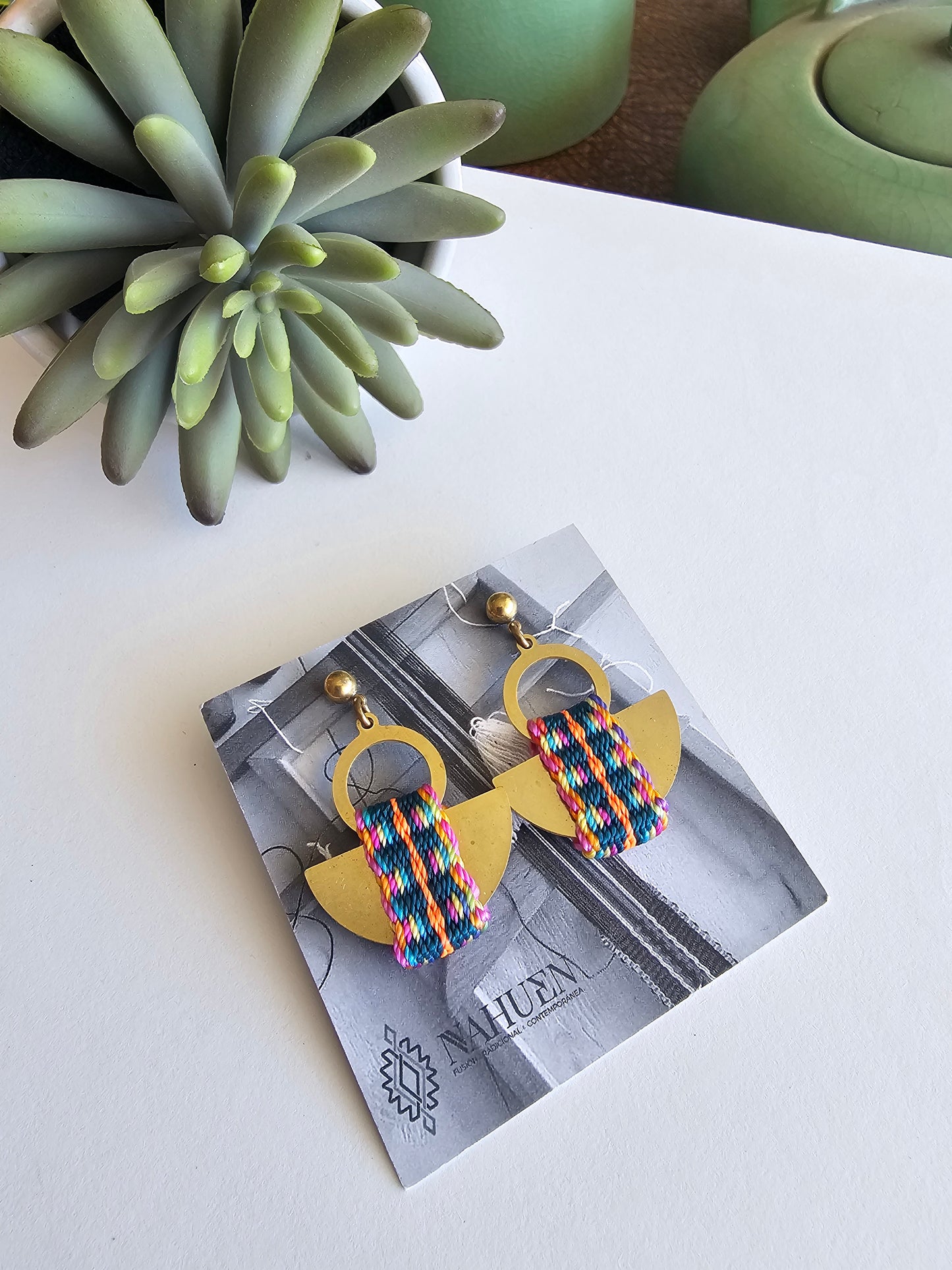 Aros media luna / half moon earrings image 4