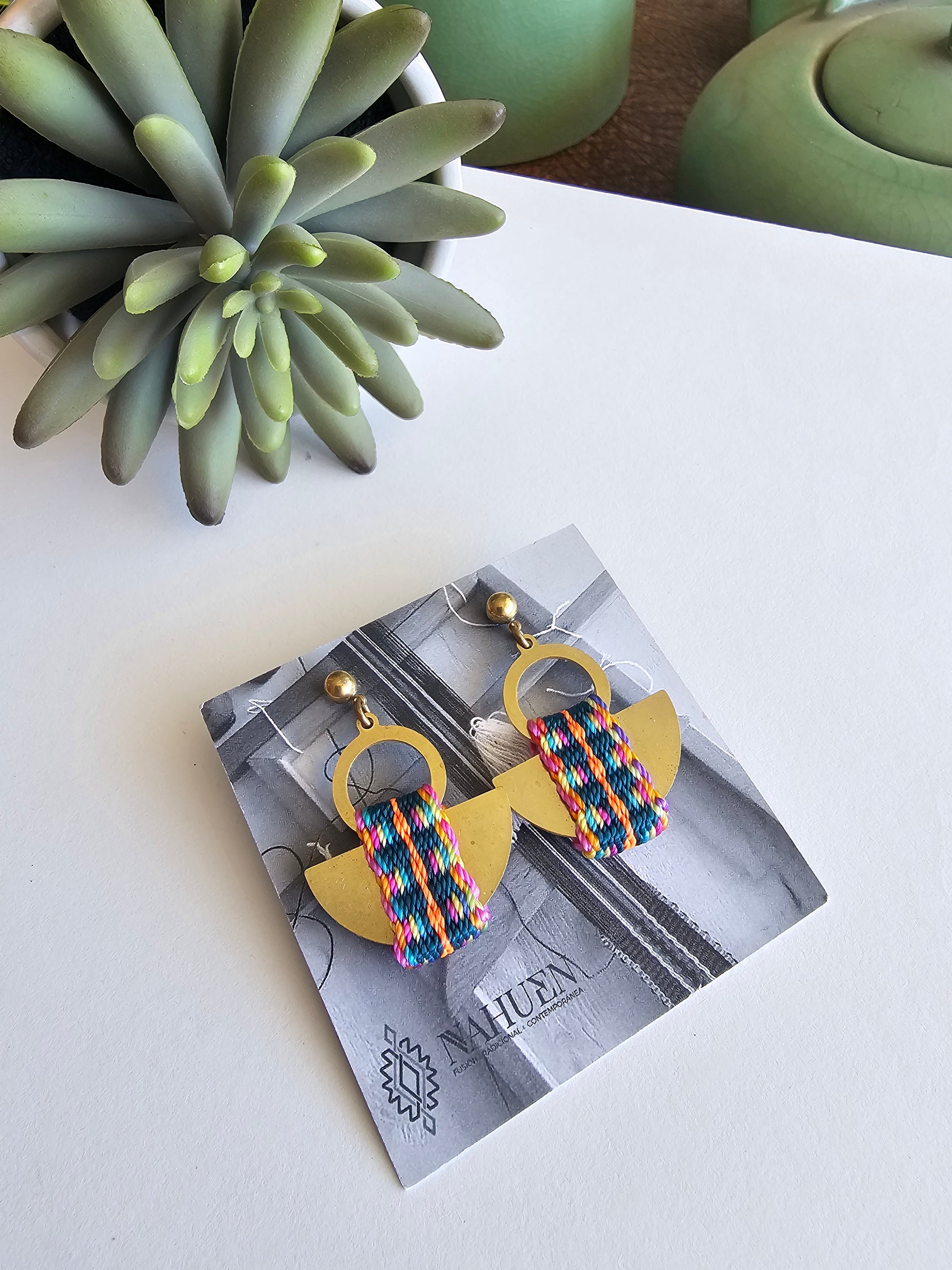 Aros media luna / half moon earrings image 4