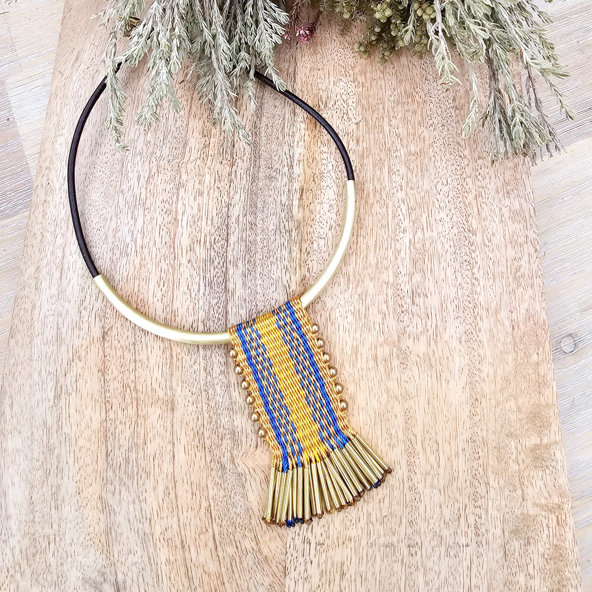 Collar  tassel Bronce /Bronze tassel  necklace image 8