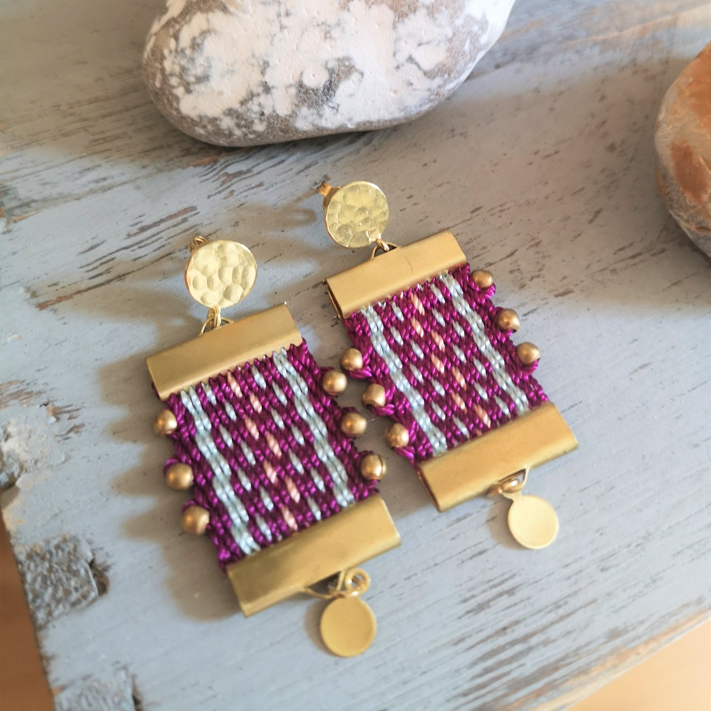 Aros Canelo Brass /Canelo Brass  earrings image 5