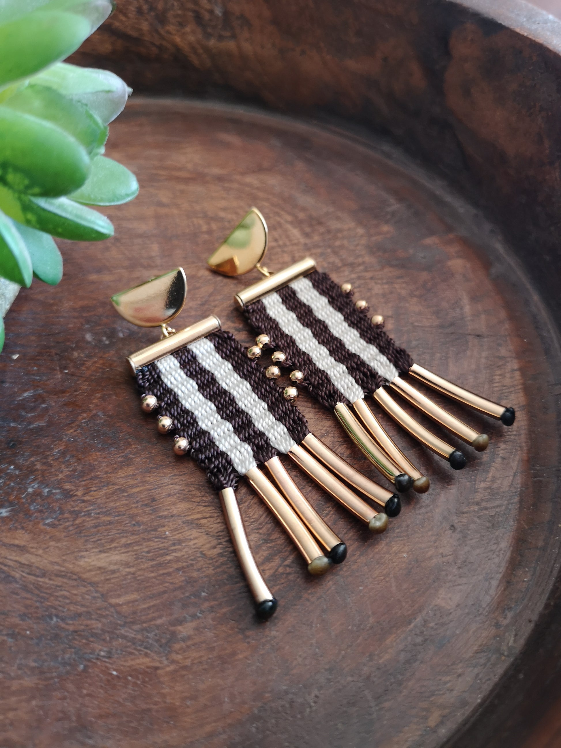 Aros tassel  etnicos/ tassel ethnic earrings image 0