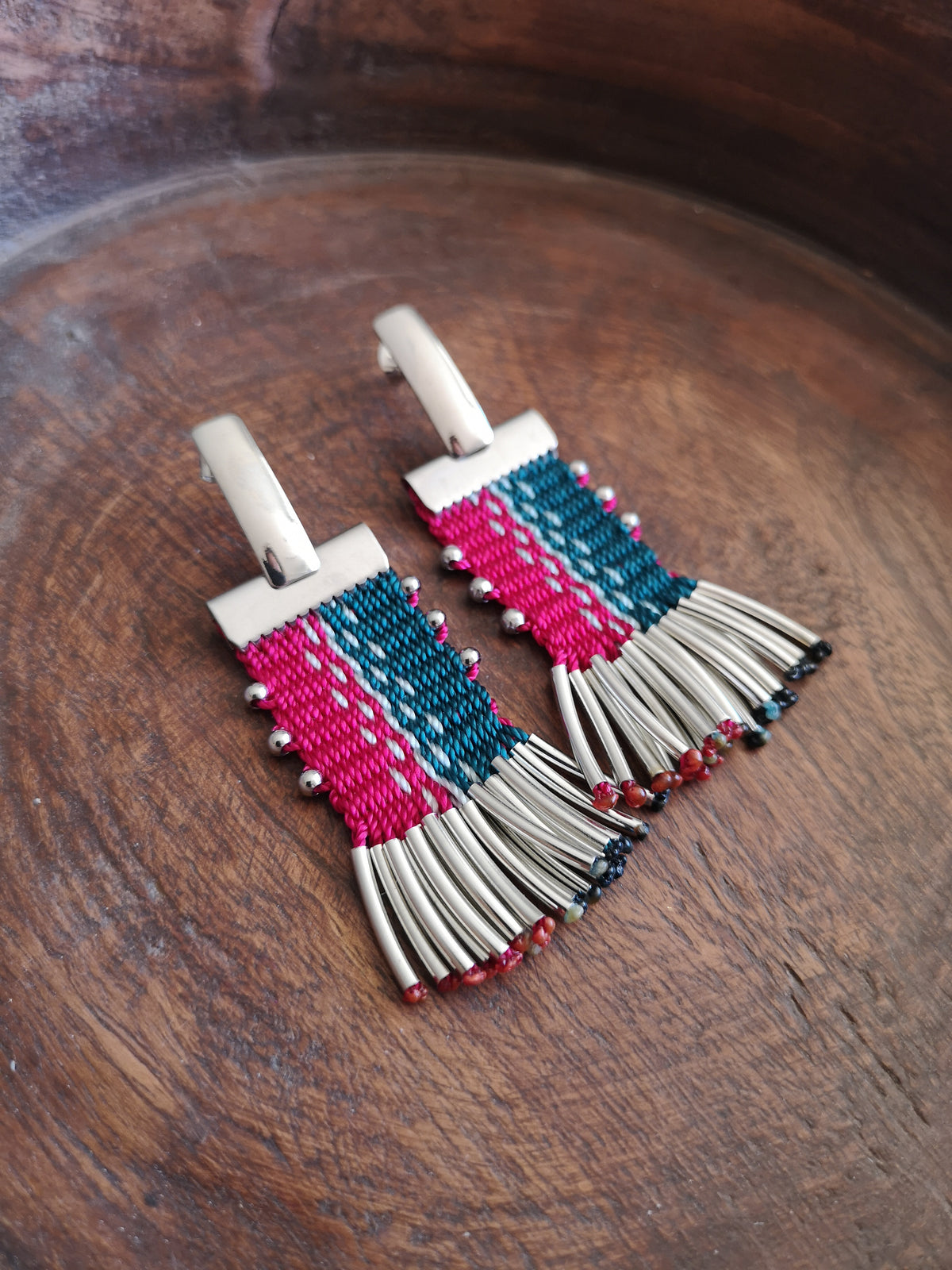 Aros tassel / tassel earrings - Arena Petroleo
