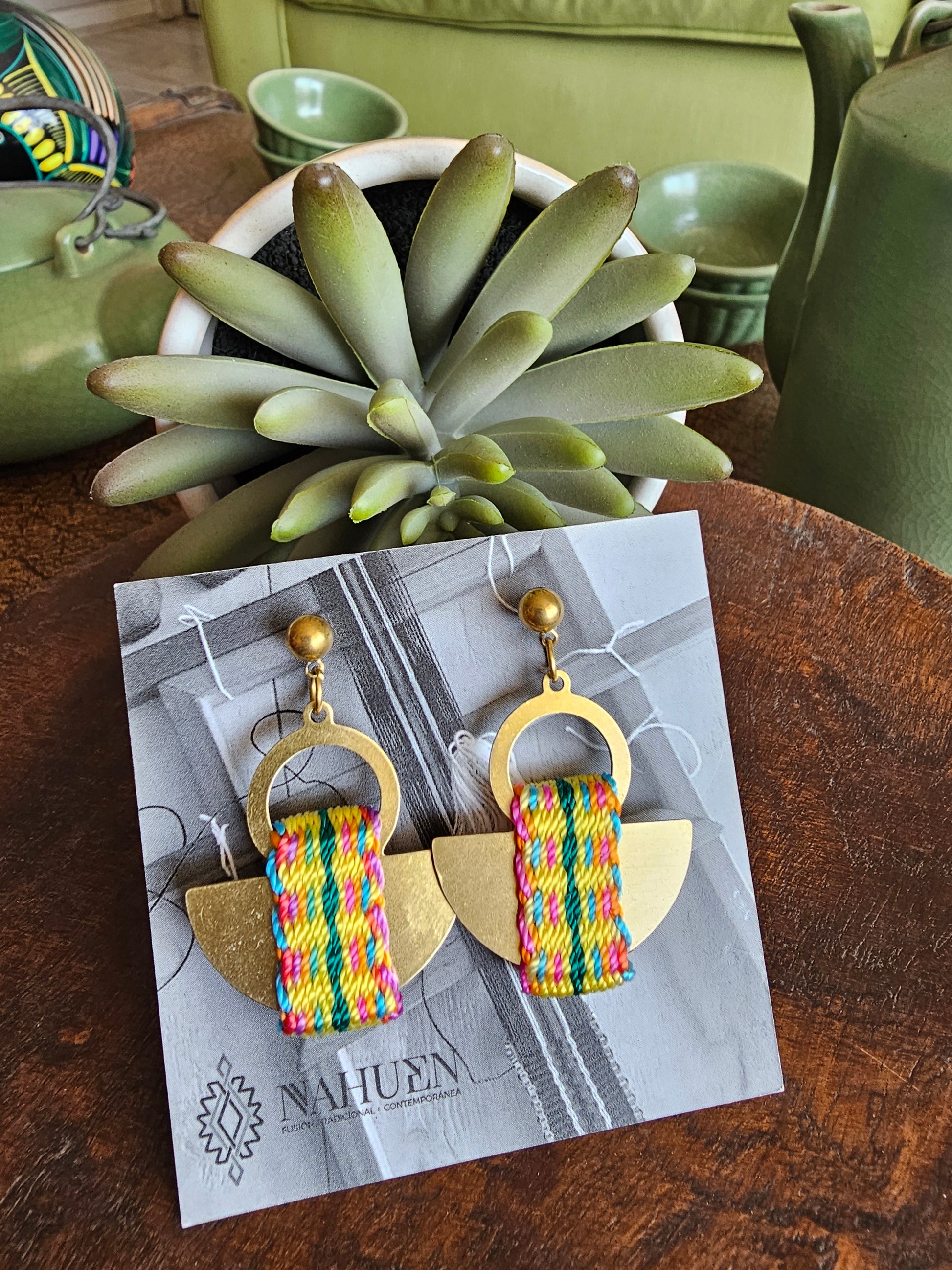 Aros media luna / half moon earrings image 7