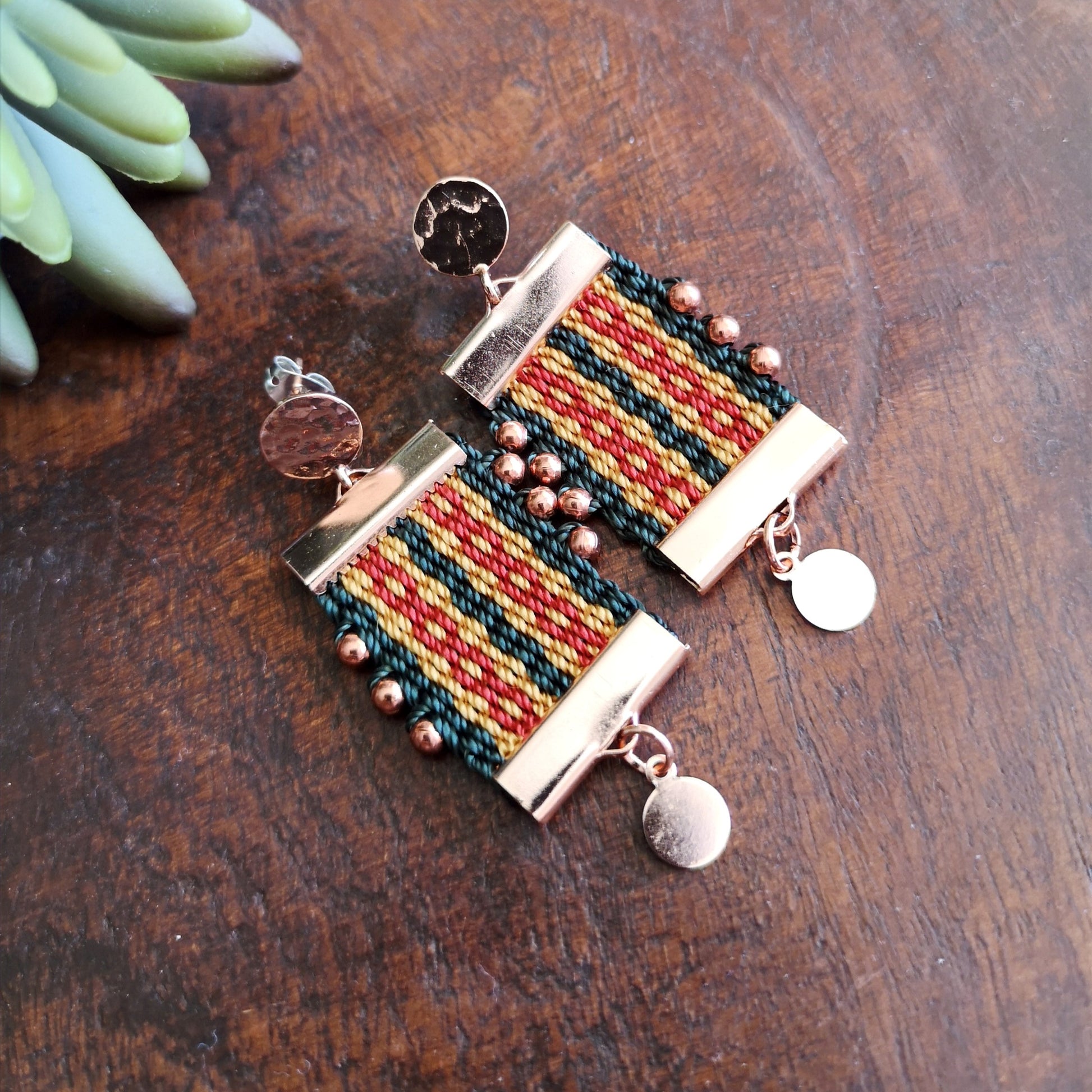 Aros Canelo copper/Canelo copper earrings image 4