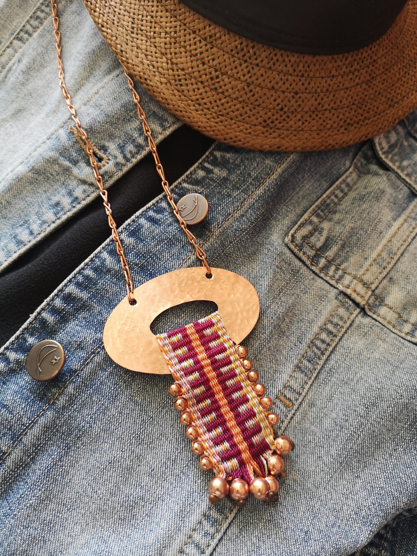 Collar cobre Lonquimay / Lonquimay copper  necklace image 6