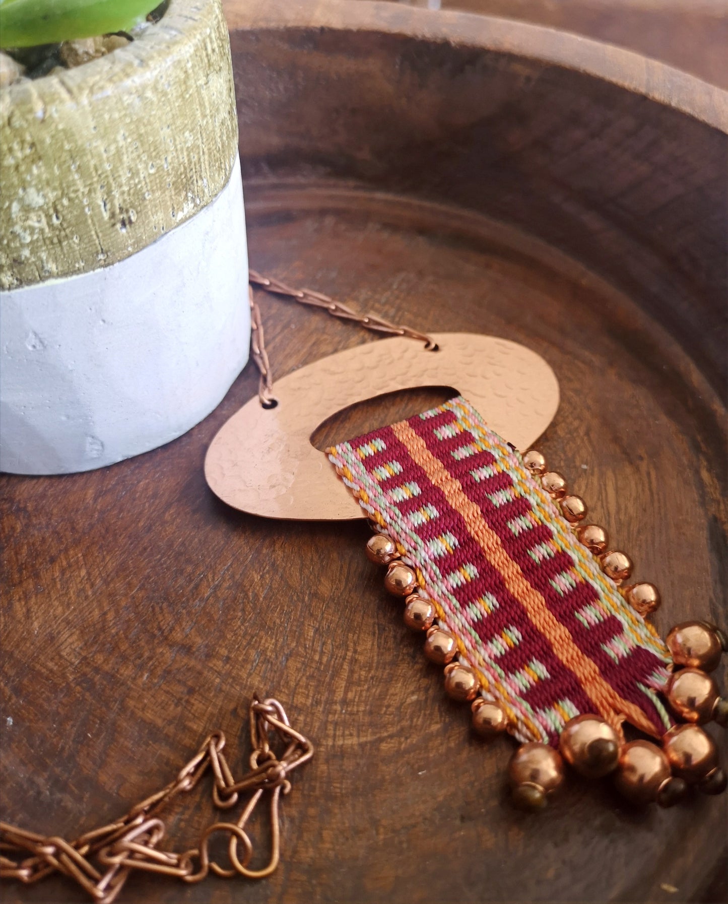 Collar cobre Lonquimay / Lonquimay copper  necklace image 4