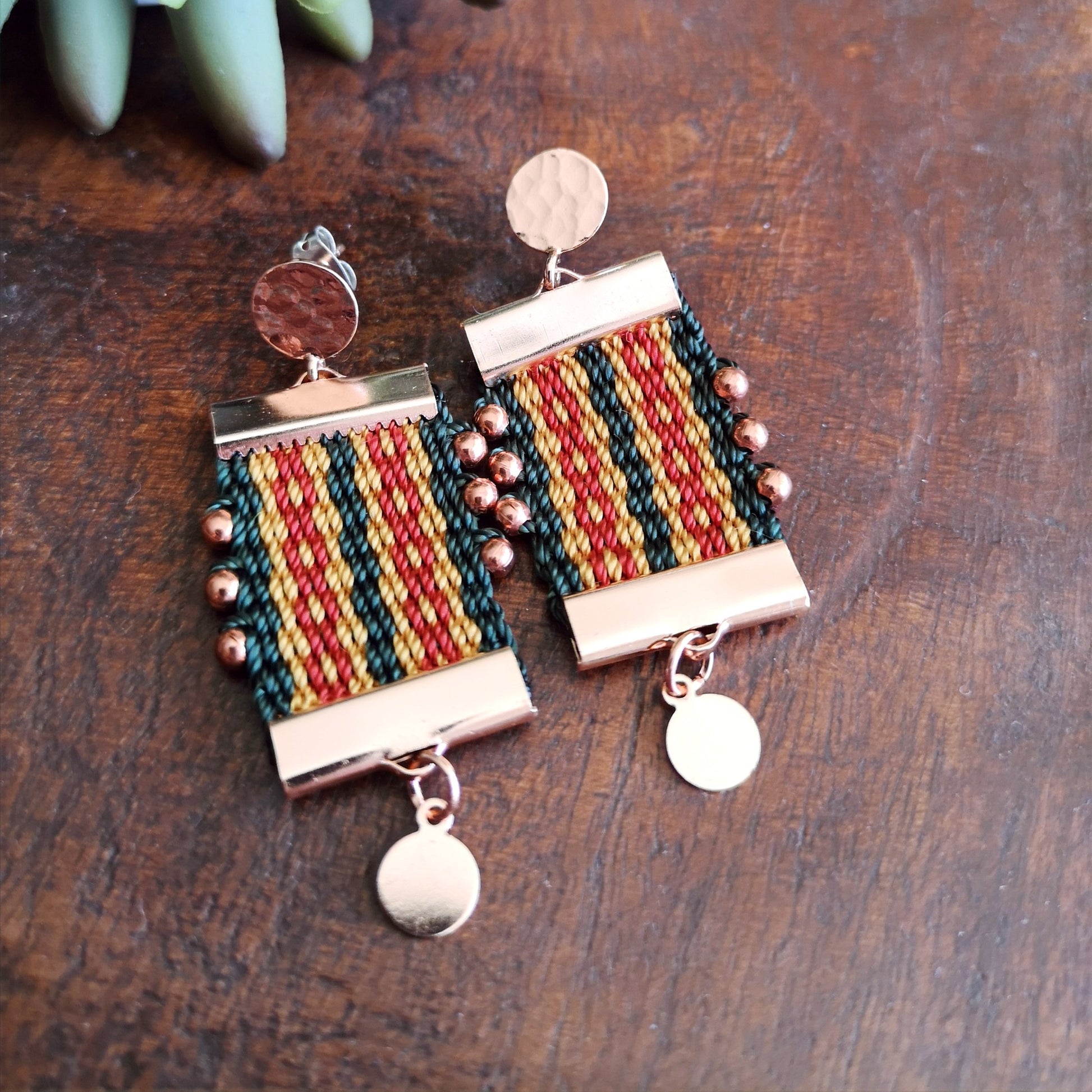 Aros Canelo copper/Canelo copper earrings image 3