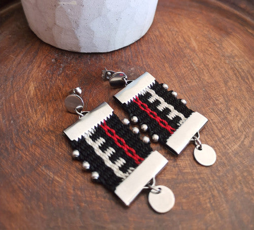 Aros canelo / canelo earrings | nahuenjoyas